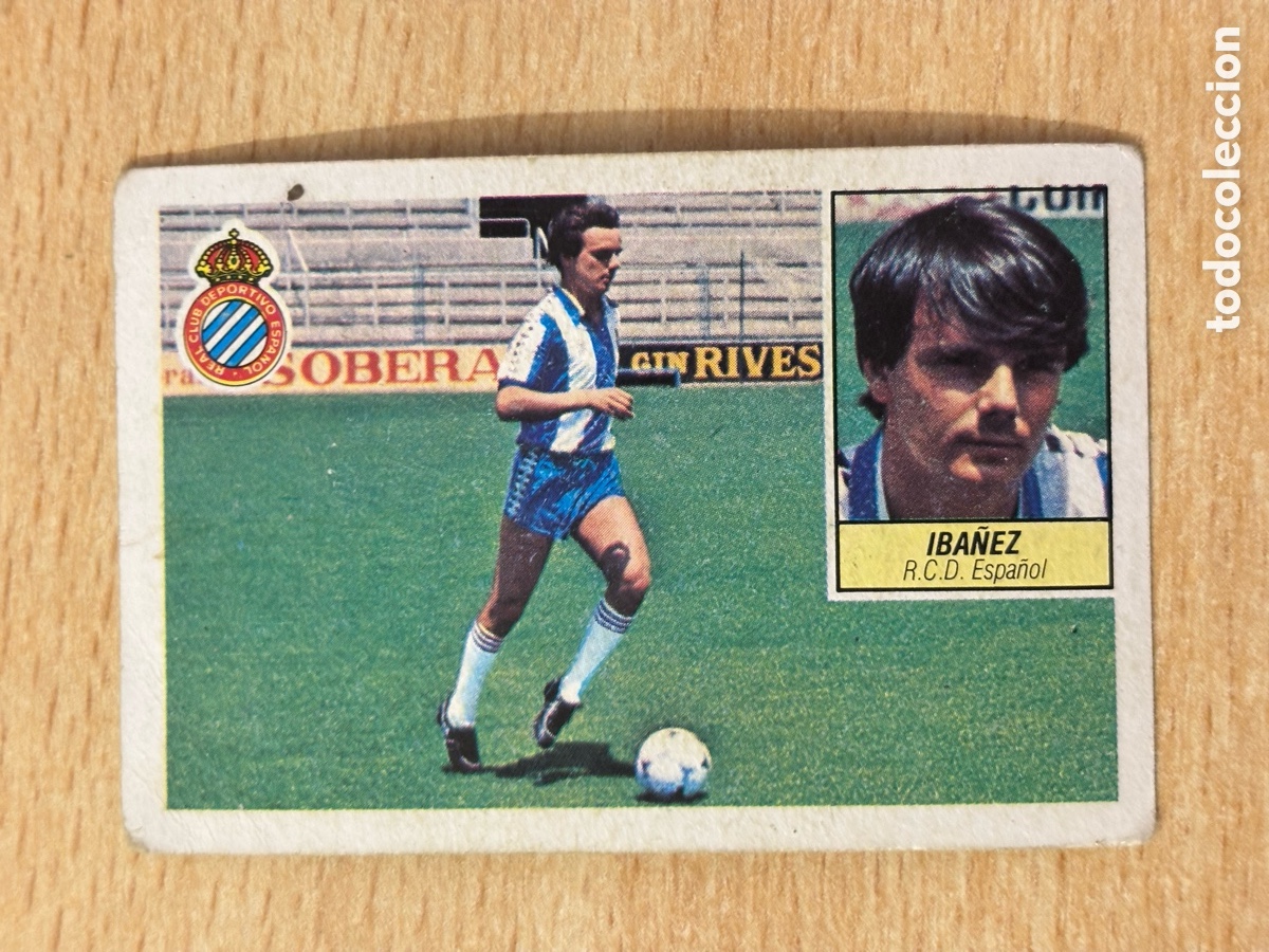 Cromos de Futebol: Ib&aacute;&ntilde;ez Fichaje 19 RCD Espa&ntilde;ol Ediciones Este 84-85 1984-1985 sin pegar