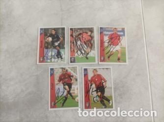 Cromos de f&uacute;tbol: Cromos firmados futbol Osasuna