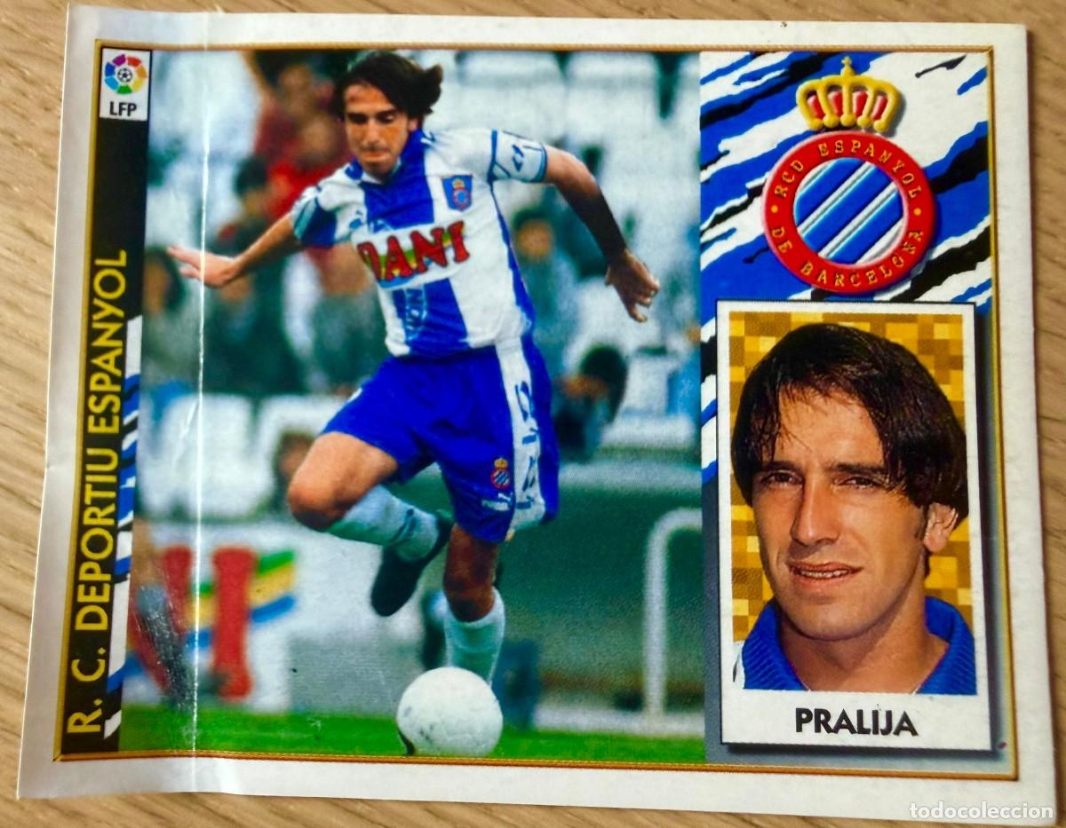 Cromos de f&uacute;tbol: PRALIJA ESPANYOL ESPA&Ntilde;OL 97 98 1997 1998 LIGA EDICIONES ESTE VVENTANILLA STICKER