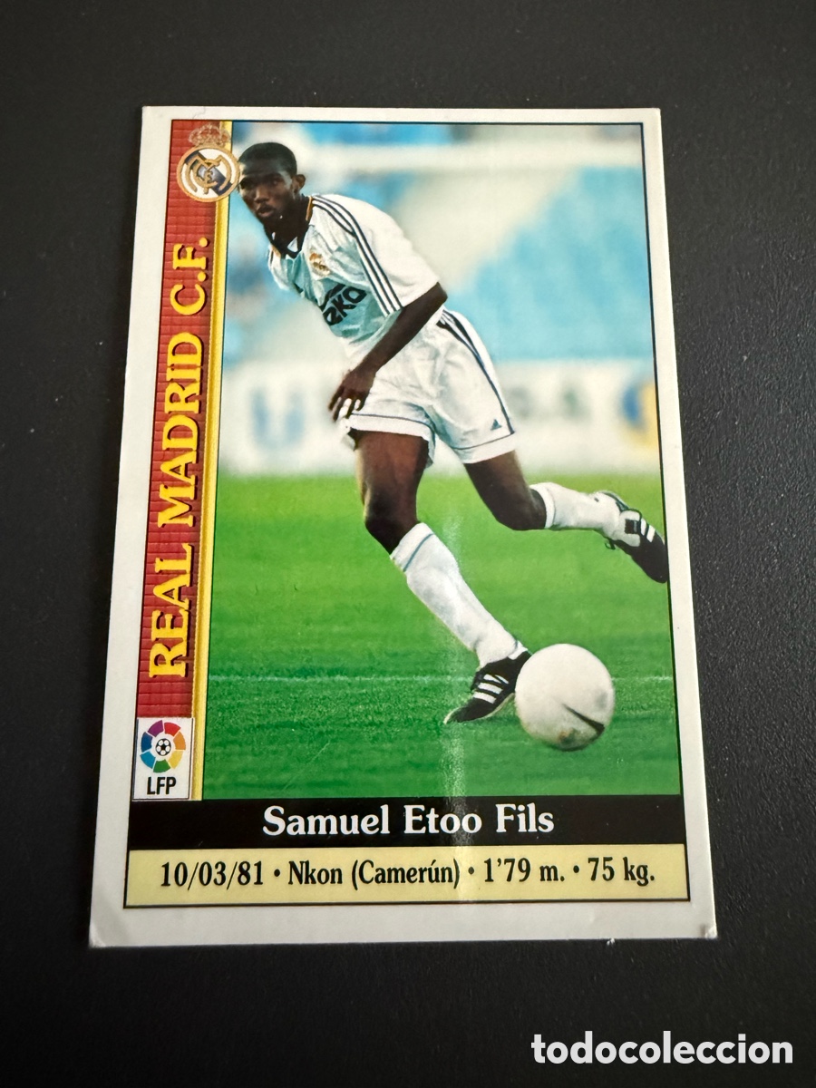 Cromos de f&uacute;tbol: MUNDICROMO 2000. n 521. ETO&rsquo;O. ( Real Madrid)