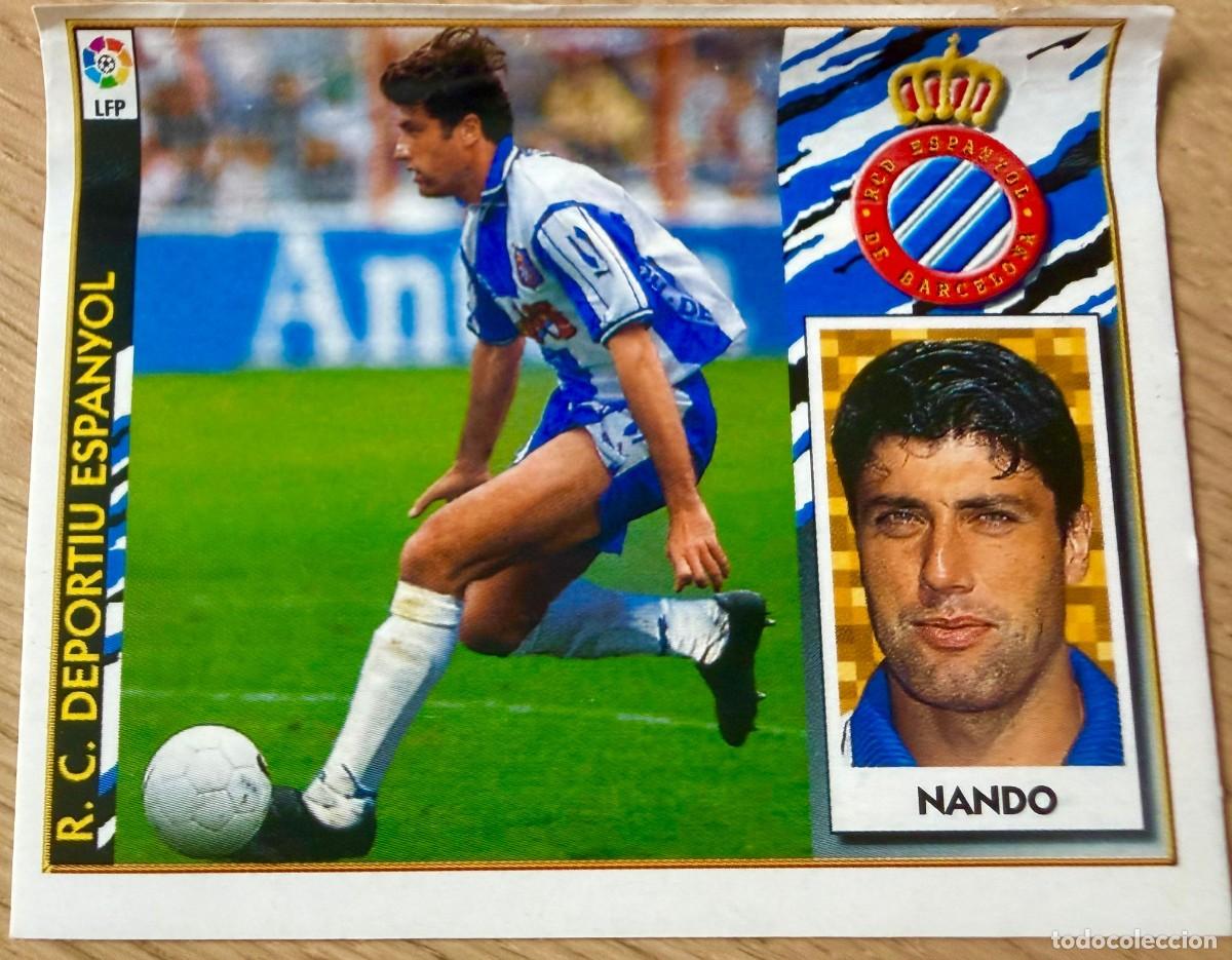 Cromos de f&uacute;tbol: NANDO ESPANYOL ESPA&Ntilde;OL 97 98 1997 1998 LIGA EDICIONES ESTE VVENTANILLA STICKER