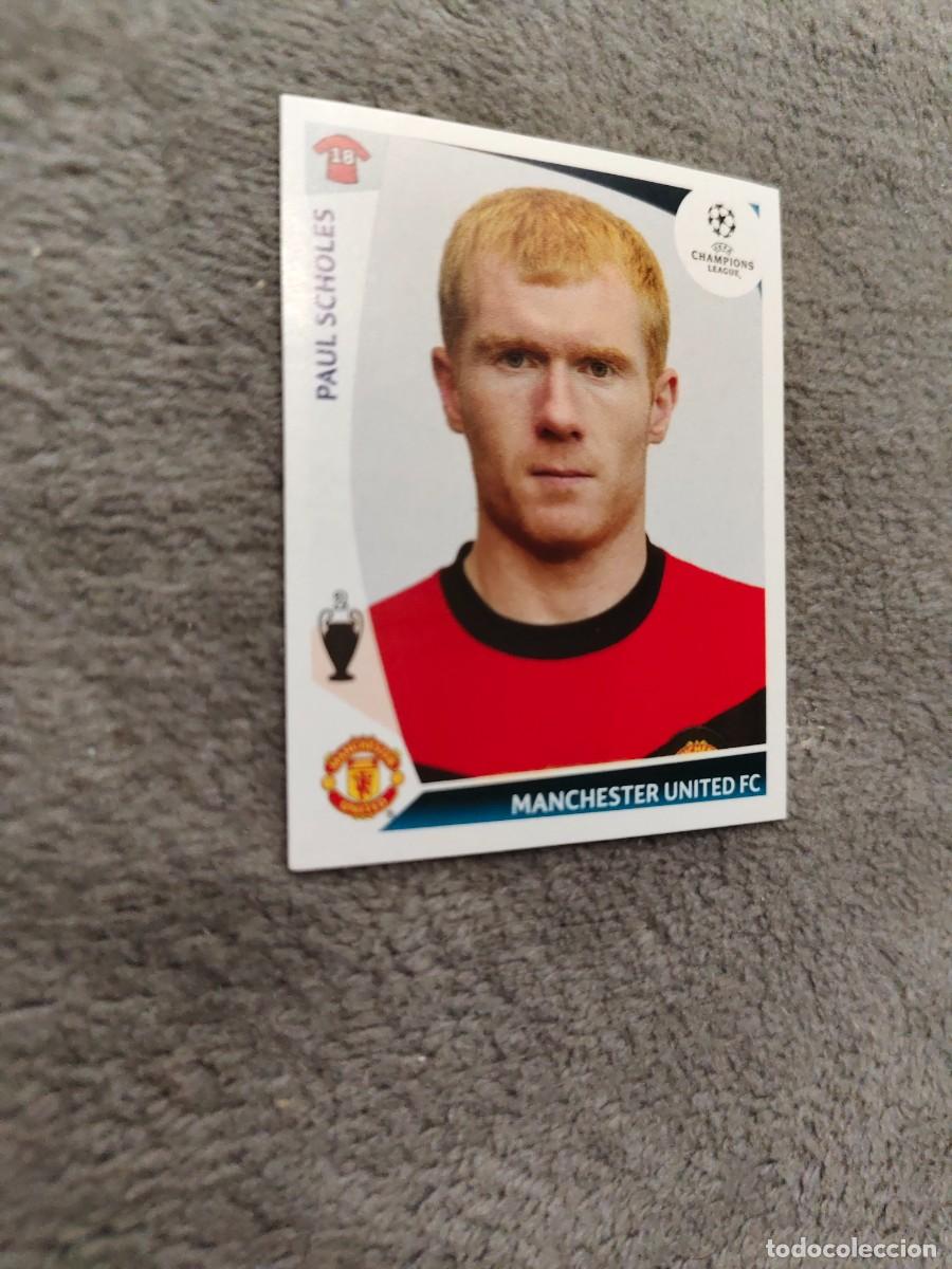 Cromos de f&uacute;tbol: 80 CHAMPIONS LEAGUE 09 10 PANINI PAUL SCHOLES MANCHESTER UNITED FC 2009 2010 UCL AAA