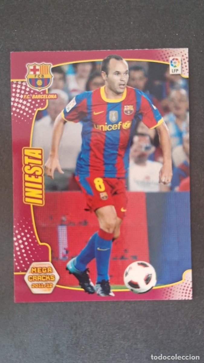 Cromos de f&uacute;tbol: L2 INIESTA F. C .BARCELONA 48 PANINI MEGACRACKS 2011 2012 11 12