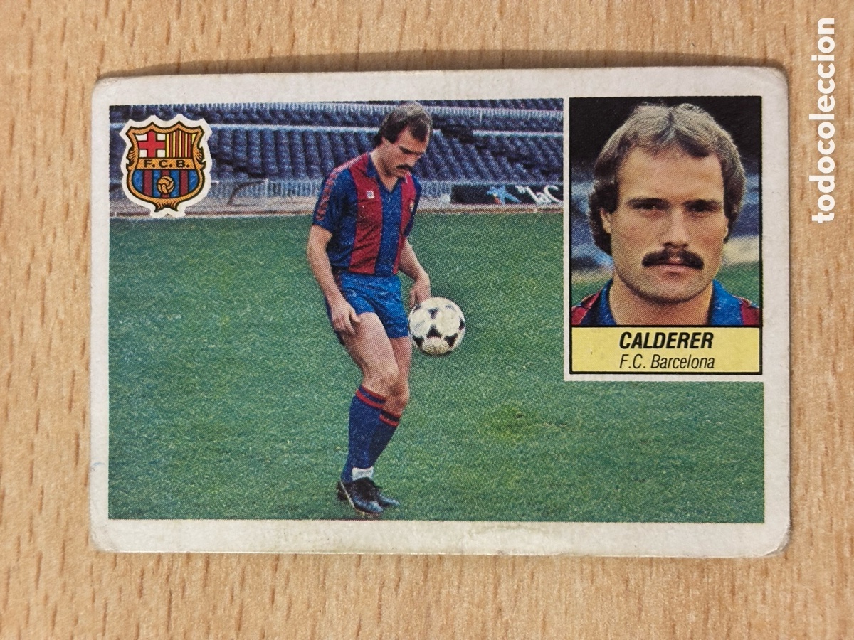 Cromos de f&uacute;tbol: Calderer Fichaje 27 FC Barcelona Ediciones Este 84-85 1984-1985 sin pegar