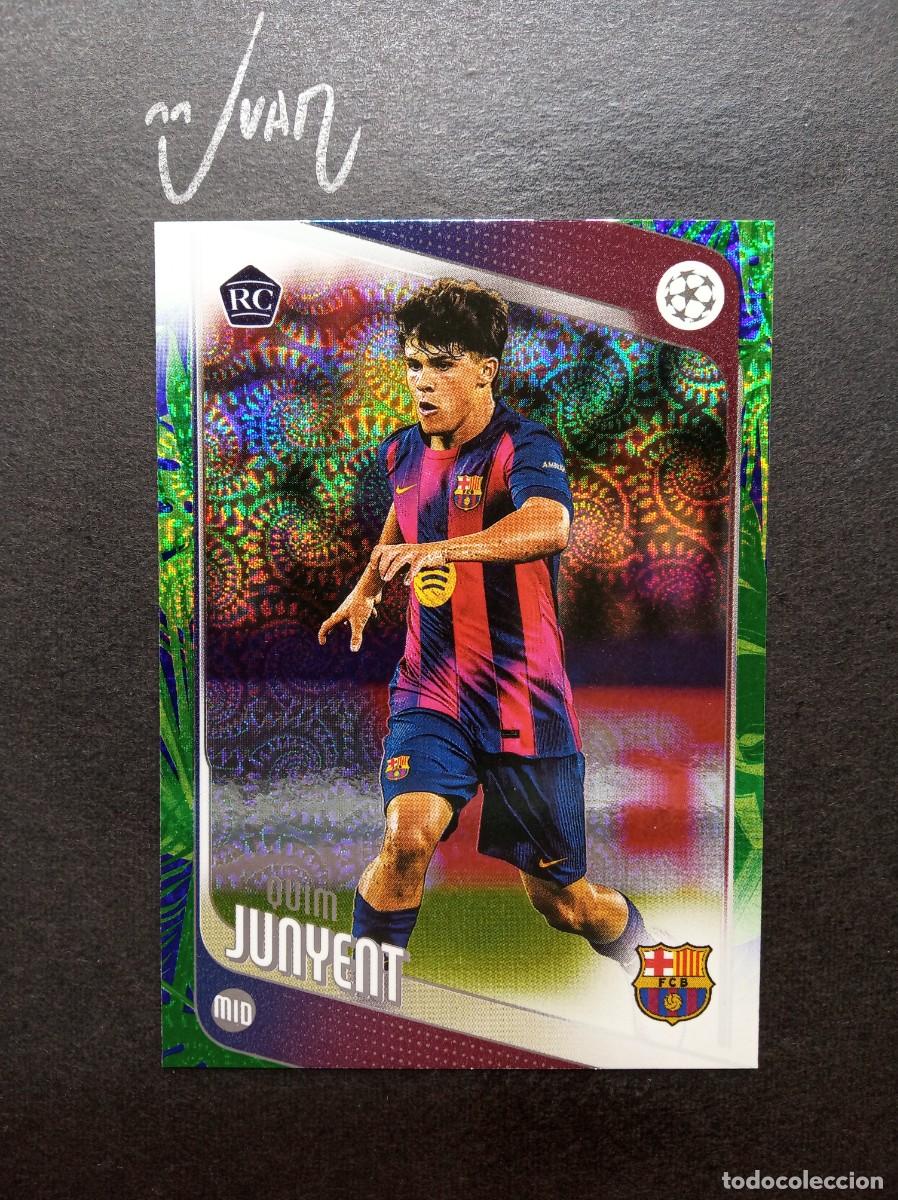 Cromos de f&uacute;tbol: N&ordm; 93 ROOKIE QUIM JUNYENT FC BARCELONA ⚽ TOPPS &reg; UCC FLAGSHIP CARNAVAL EDITION 2025 2026 25 26