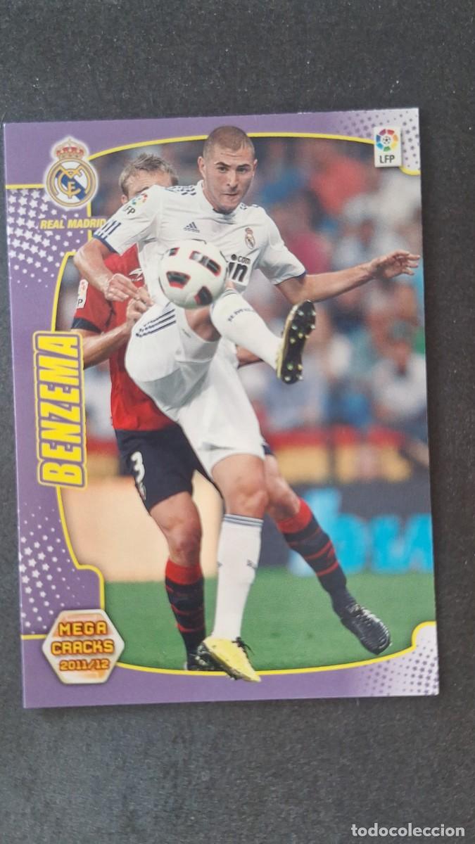 Cromos de f&uacute;tbol: L2 BENZEMA REAL MADRID 161 PANINI MEGACRACKS 2011 2012 11 12