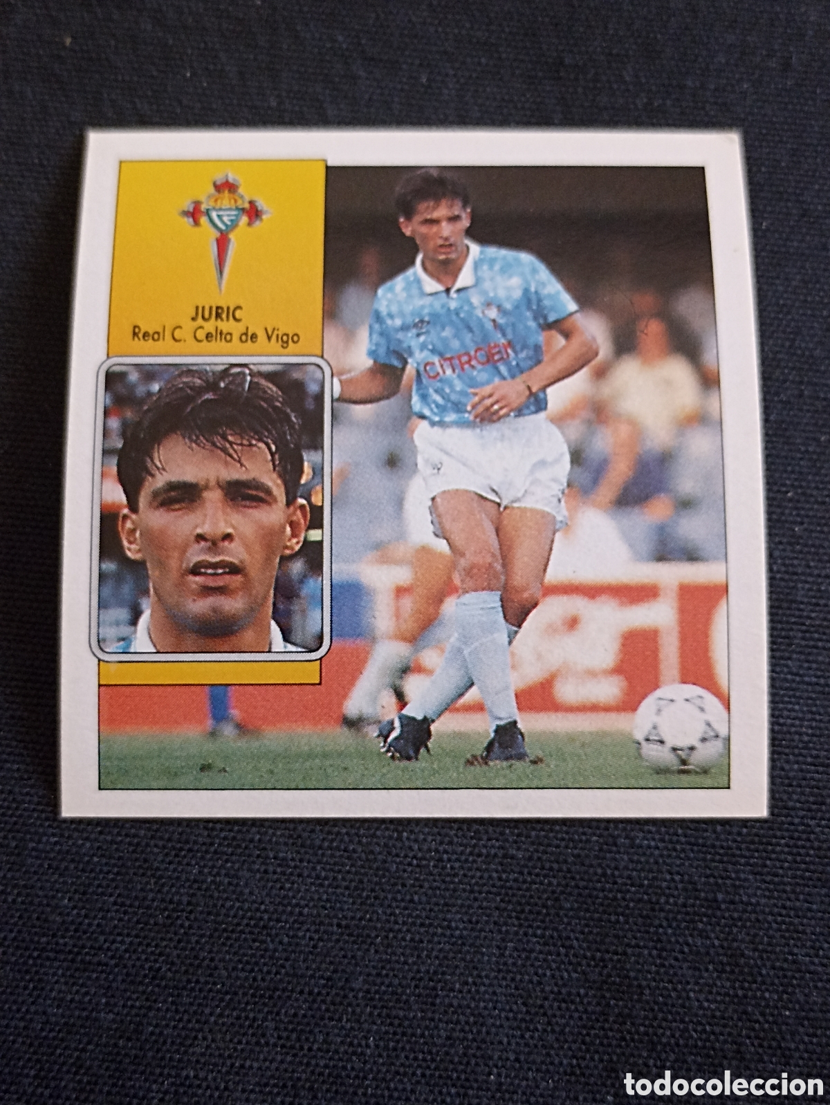 Cartes &agrave; collectionner de Football: Juric ( Real Club Celta de Vigo ). Liga este 92-93. Nunca pegado