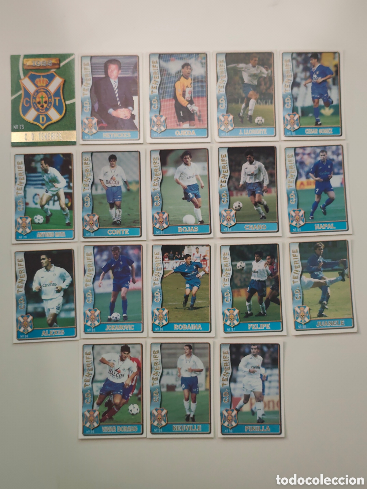 Cartes &agrave; collectionner de Football: 18 CARDS TENERIFE MUNDICROMO 1996 1997 #