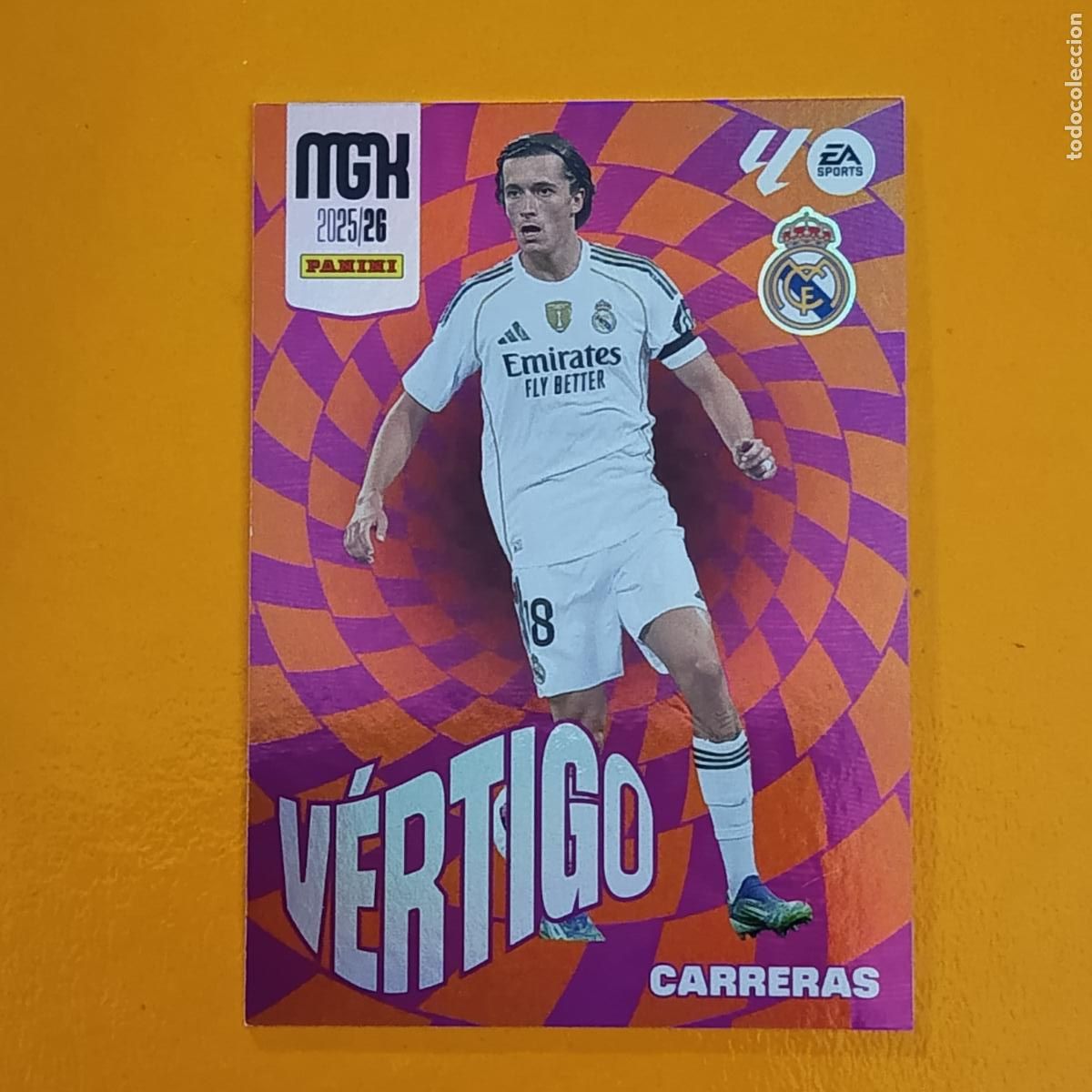 Cromos de Futebol: 508 CARRERAS. NUEVO V&Eacute;RTIGO . REAL MADRID. MEGACRACKS 2025-26. PANINI