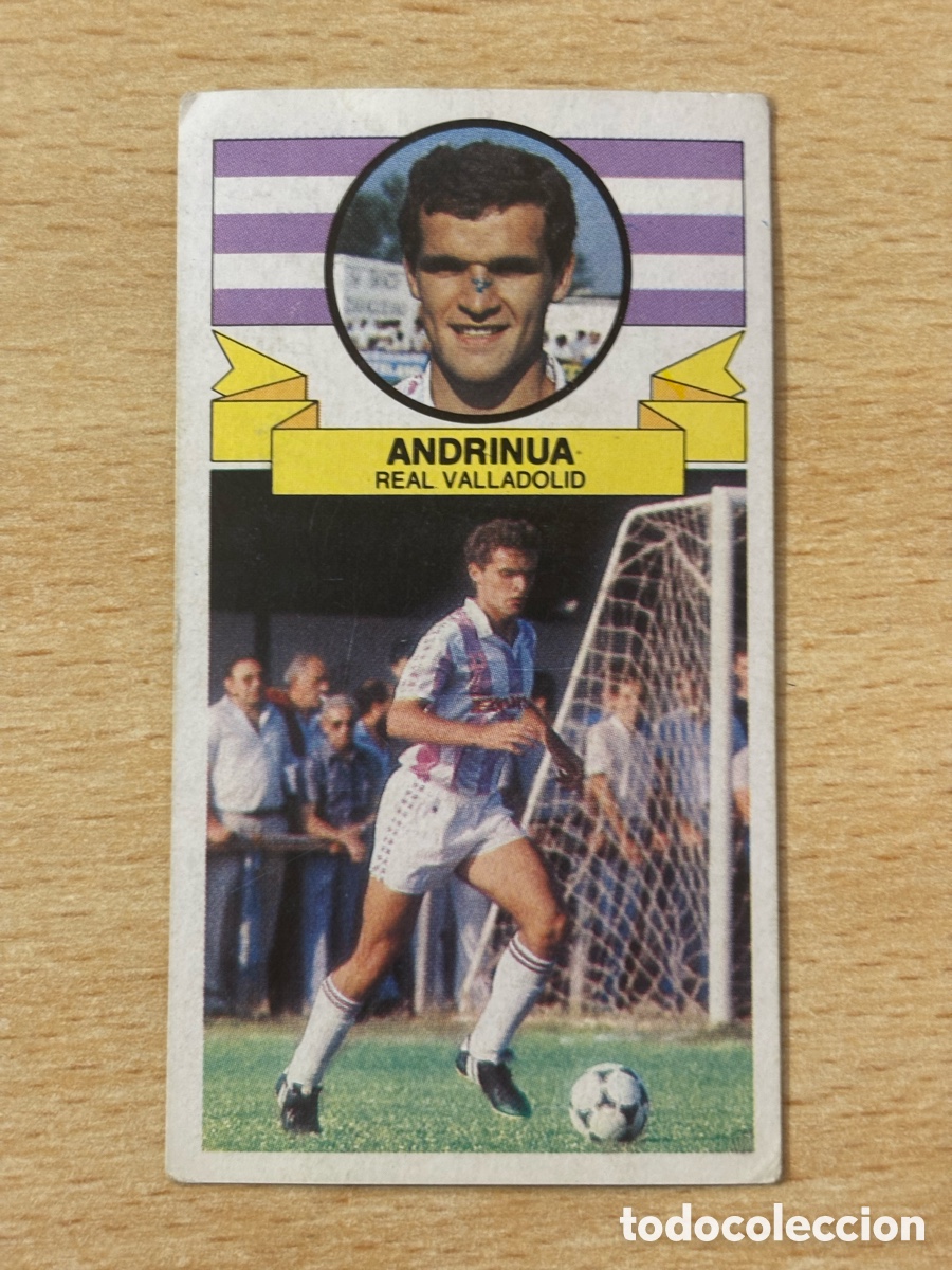 Cromos de Futebol: Andrinua Fichaje 39 Real Valladolid Versi&oacute;n Ediciones Este 85-86 1985-1986 sin pegar