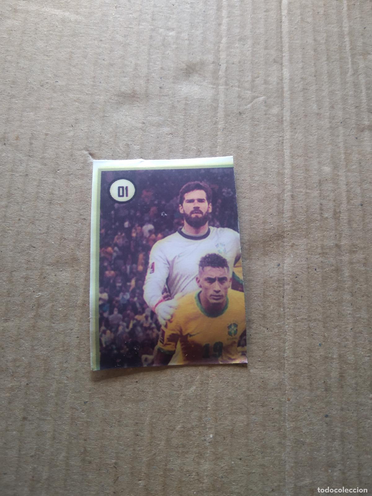 Fu&szlig;ball-Sticker: 1 ALISSON BRASIL CROMO FUTBOL MUNDIAL 2022 WORLD CUP EDITADO EN BRASIL