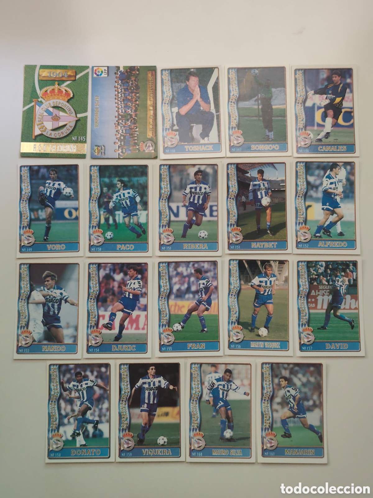 Fu&szlig;ball-Sticker: 19 CARDS DEPORTIVO MUNDICROMO 1996 1997 #
