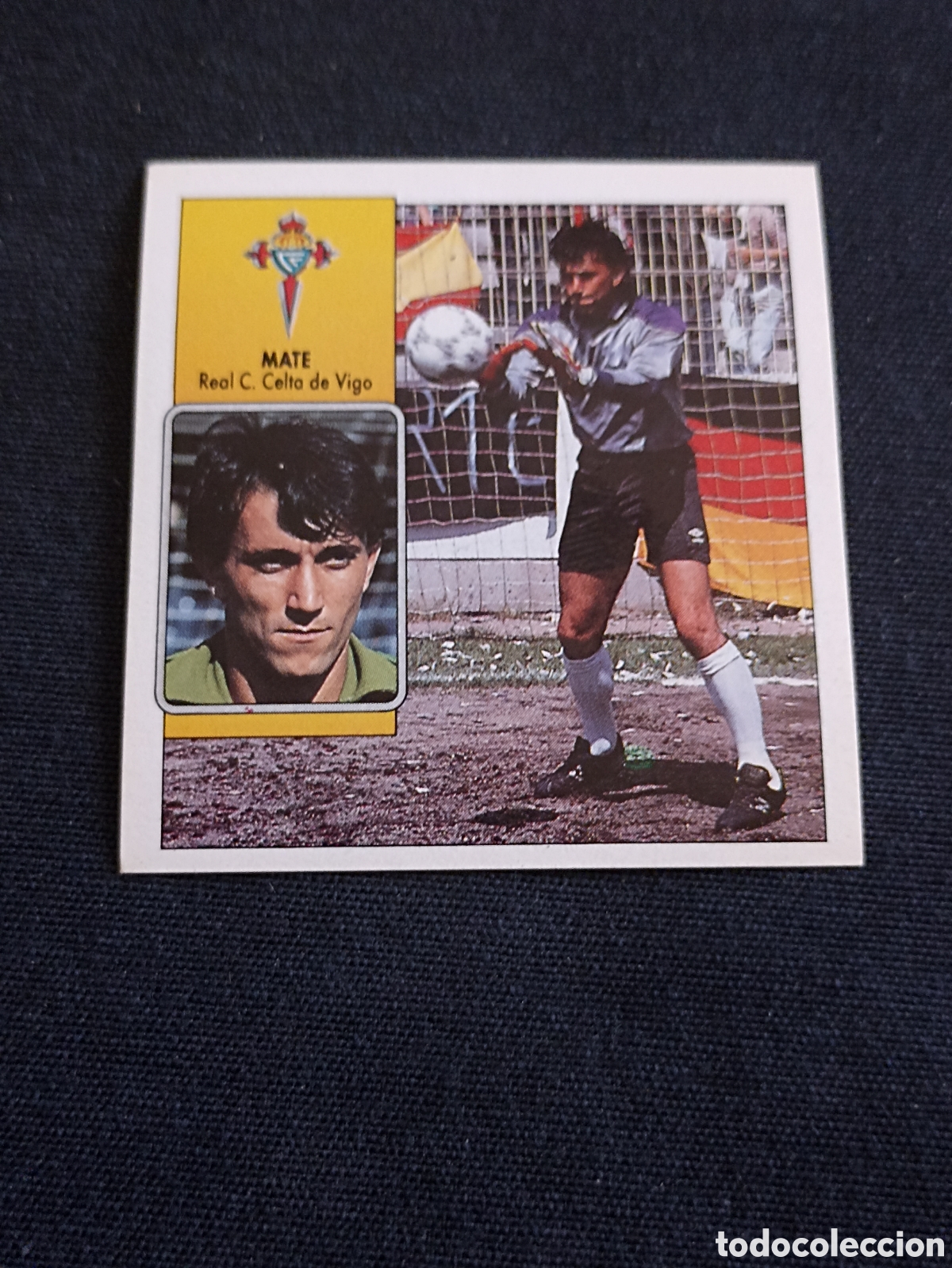 Cromos de f&uacute;tbol: Mate ( Real Club Celta de Vigo ). Liga este 92-93. Nunca pegado
