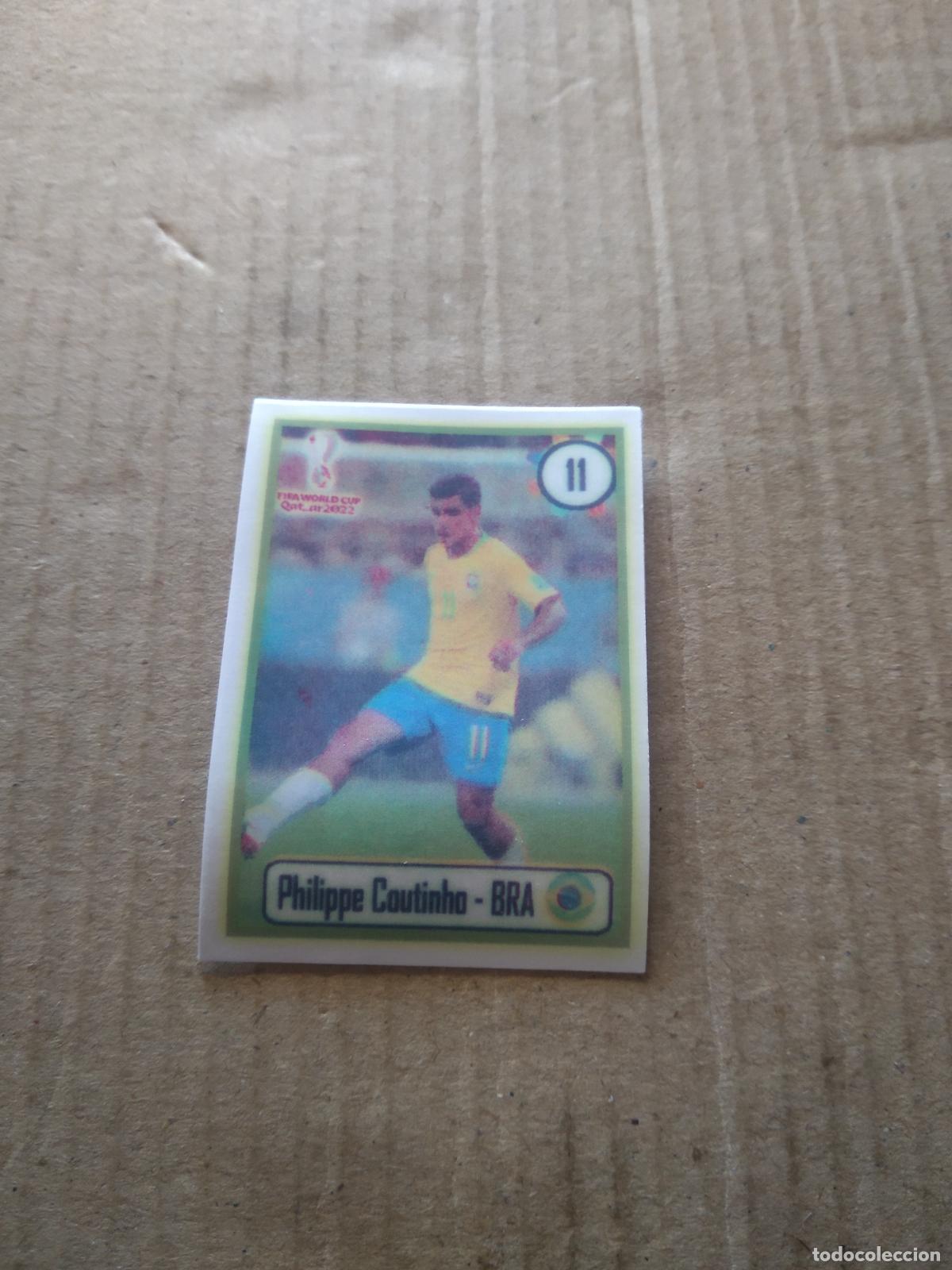 Cromos de f&uacute;tbol: 11 COUTINHO BRASIL CROMO FUTBOL MUNDIAL 2022 WORLD CUP EDITADO EN BRASIL