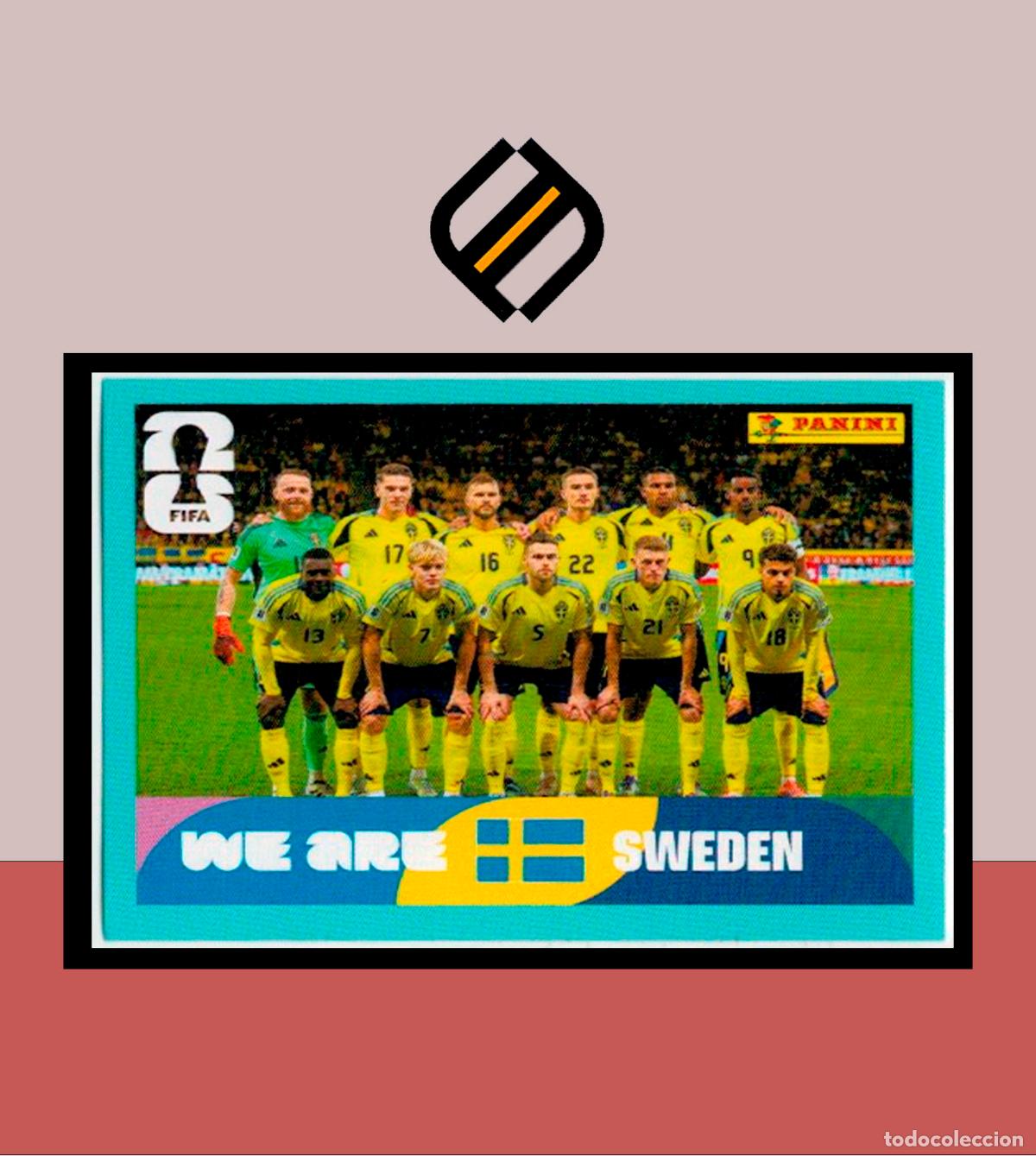 Cromos de f&uacute;tbol: PANINI FIFA CLUB WORLD CUP 2026 26 SWE 13 ALINEACI&Oacute;N SUECIA STICKER MUNDIAL MEX CAN USA LIGA