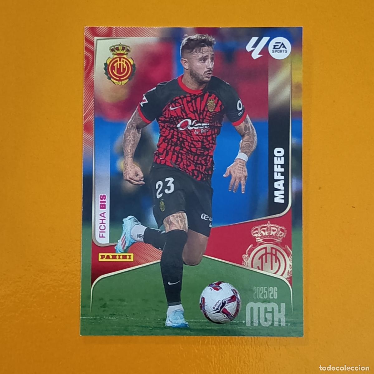 Cartes &agrave; collectionner de Football: 238 FICHA BIS MAFFEO. REAL MALLORCA. MEGACRACKS 2025-26. PANINI
