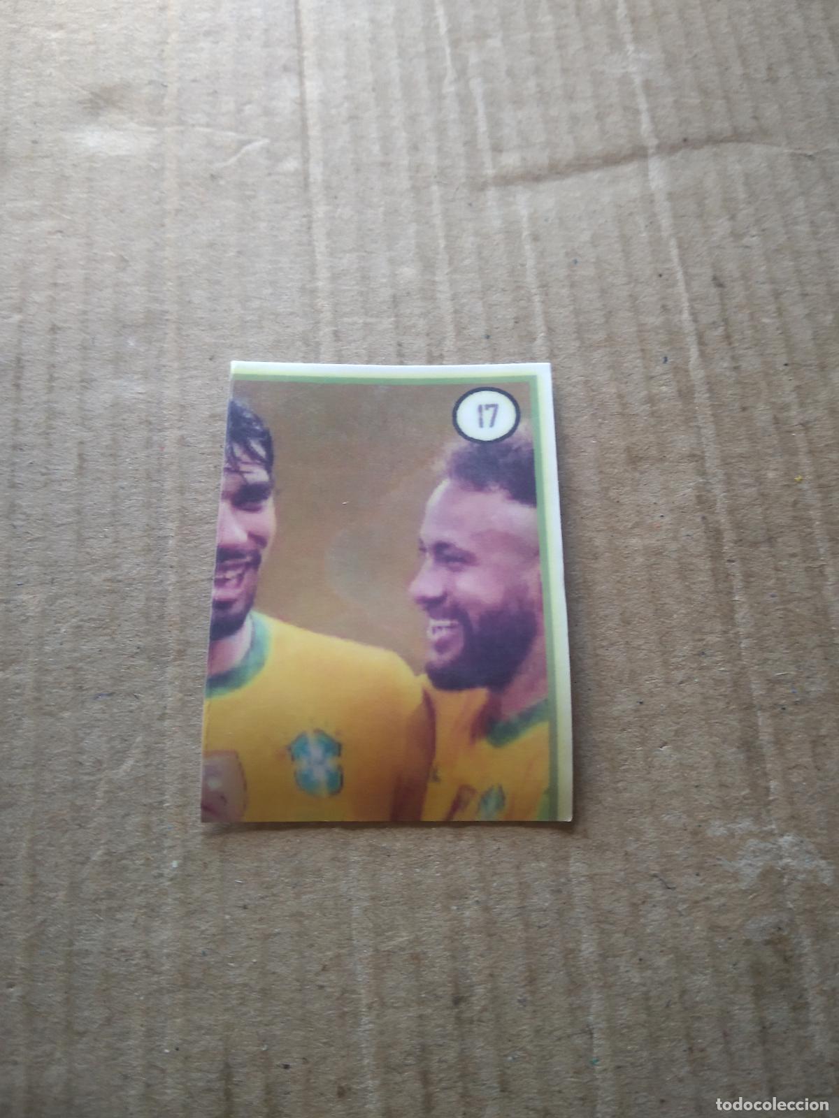 Cartes &agrave; collectionner de Football: 17 NEYMAR LUCAS PAQUETA BRASIL CROMO FUTBOL MUNDIAL 2022 WORLD CUP EDITADO EN BRASIL