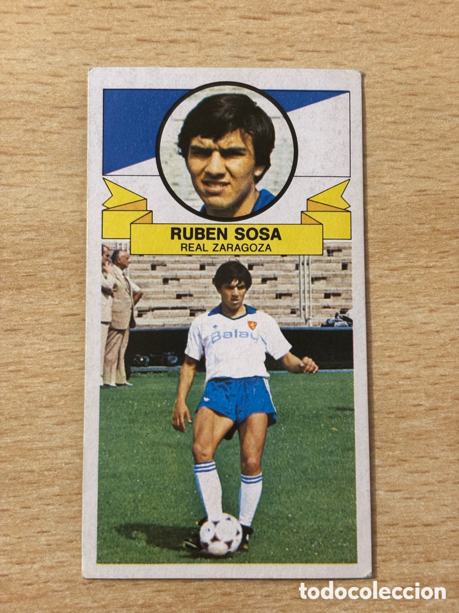 Cartes &agrave; collectionner de Football: Rub&eacute;n Sosa Fichaje 31 Real Zaragoza Ediciones Este 85-86 1985-1986 sin pegar