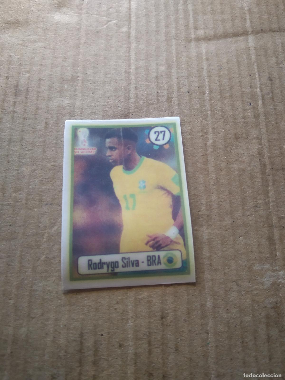 Cromos de f&uacute;tbol: 27 RODRYGO SILVA BRASIL CROMO FUTBOL MUNDIAL 2022 WORLD CUP EDITADO EN BRASIL