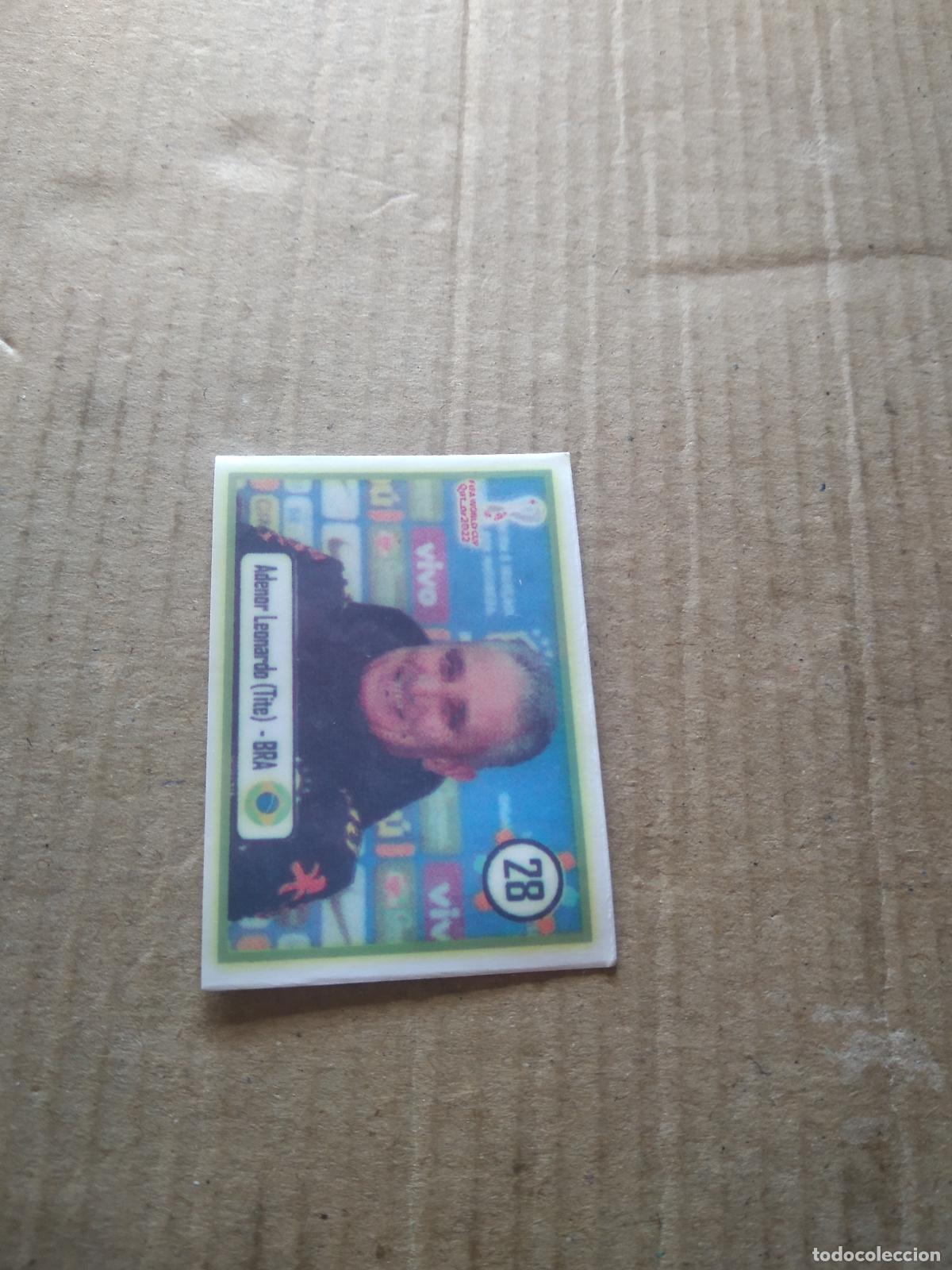 Cromos de f&uacute;tbol: 28 TITE BRASIL CROMO FUTBOL MUNDIAL 2022 WORLD CUP EDITADO EN BRASIL