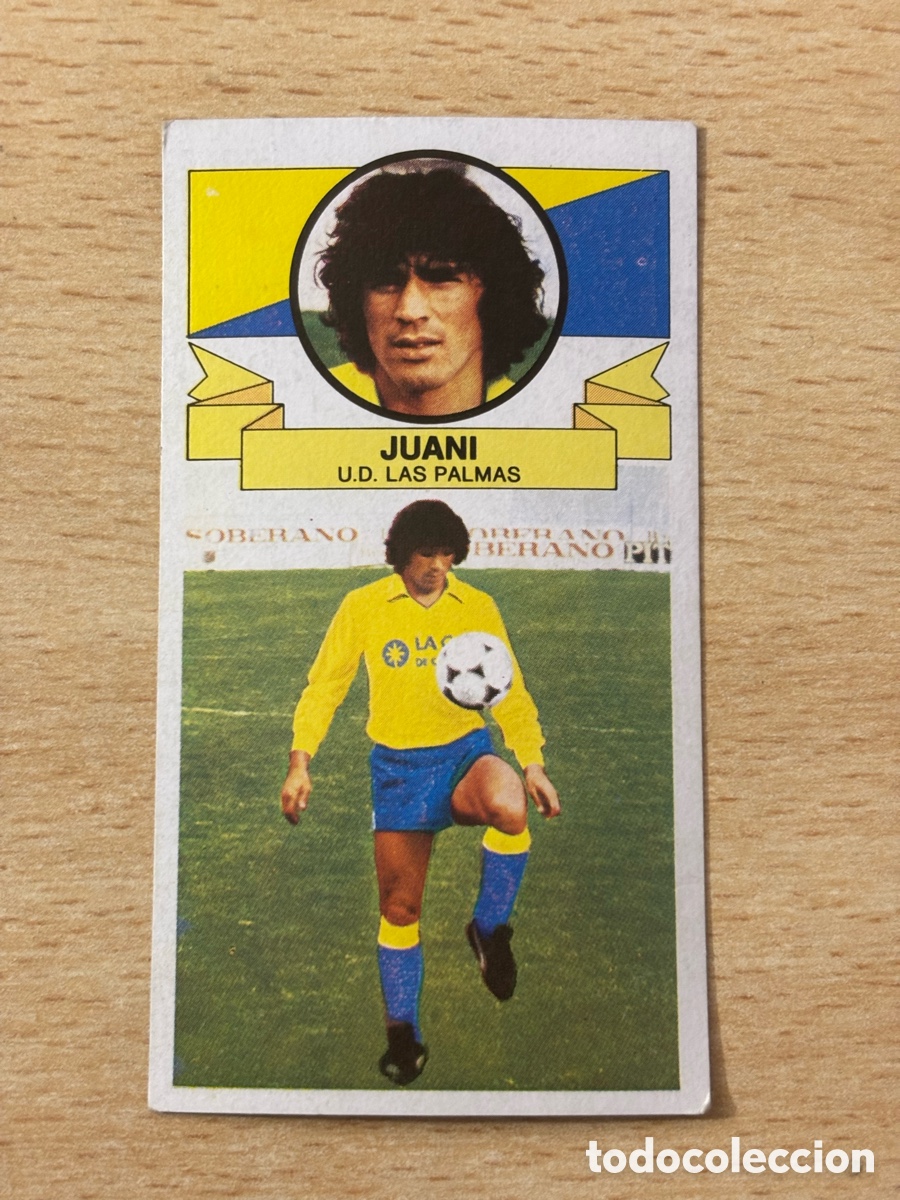 Cromos de f&uacute;tbol: Juani Fichaje 24 Las Palmas Ediciones Este 85-86 1985-1986 sin pegar