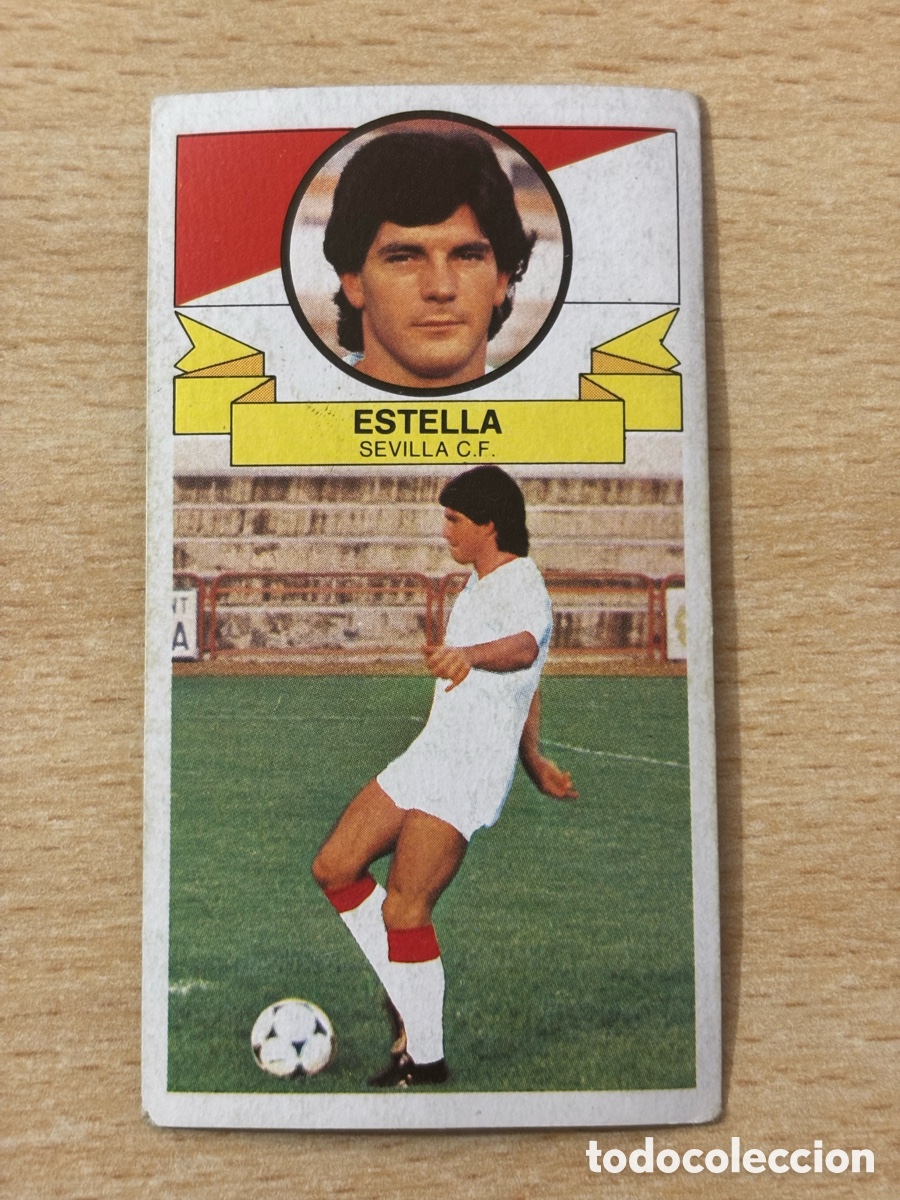 Figurine di Calcio: Estella Fichaje 22 Sevilla CF Ediciones Este 85-86 1985-1986 sin pegar