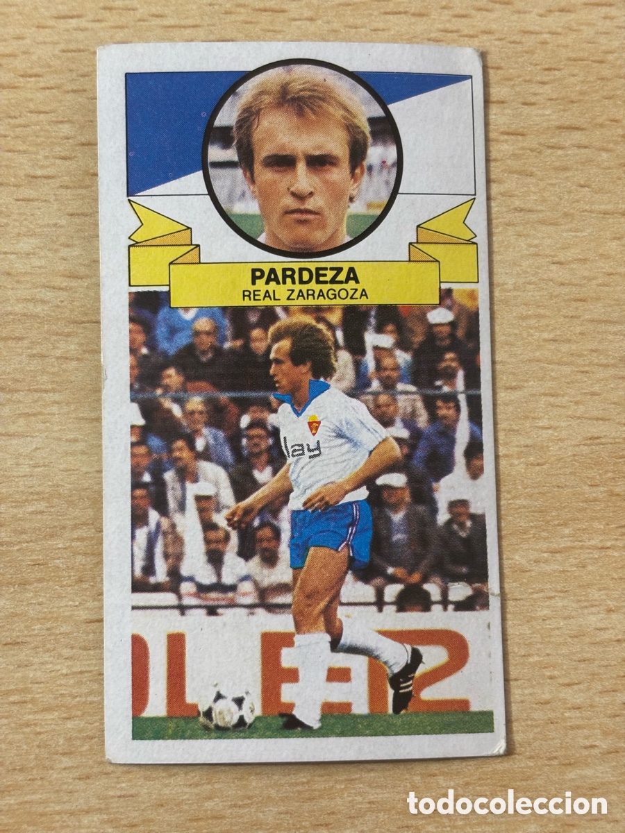 Cromos de f&uacute;tbol: Pardeza Fichaje 17 Real Zaragoza Ediciones Este 85-86 1985-1986 sin pegar
