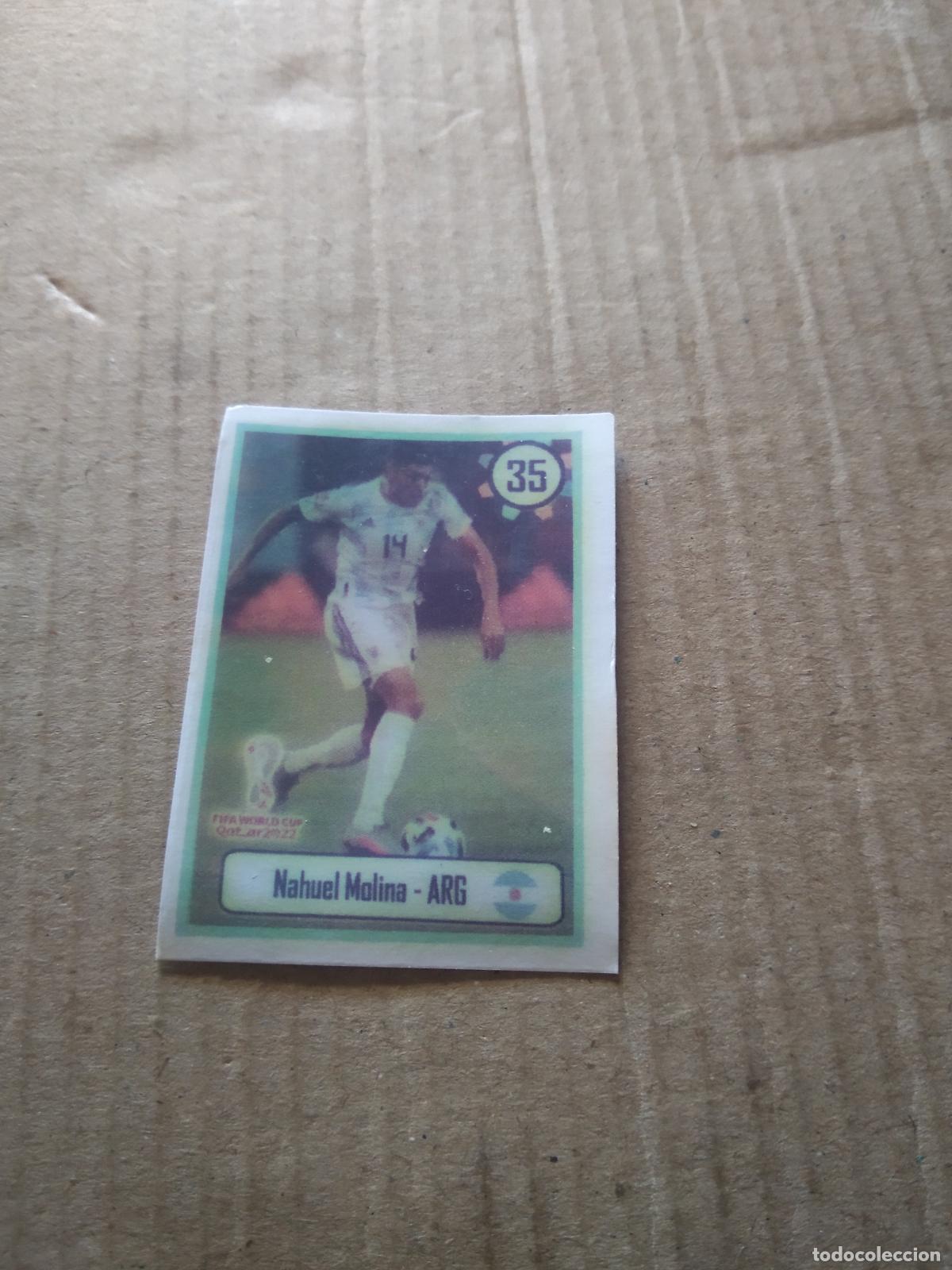 Cromos de f&uacute;tbol: 35 NAHUEL MOLINA ARGENTINA CROMO FUTBOL MUNDIAL 2022 WORLD CUP EDITADO EN BRASIL