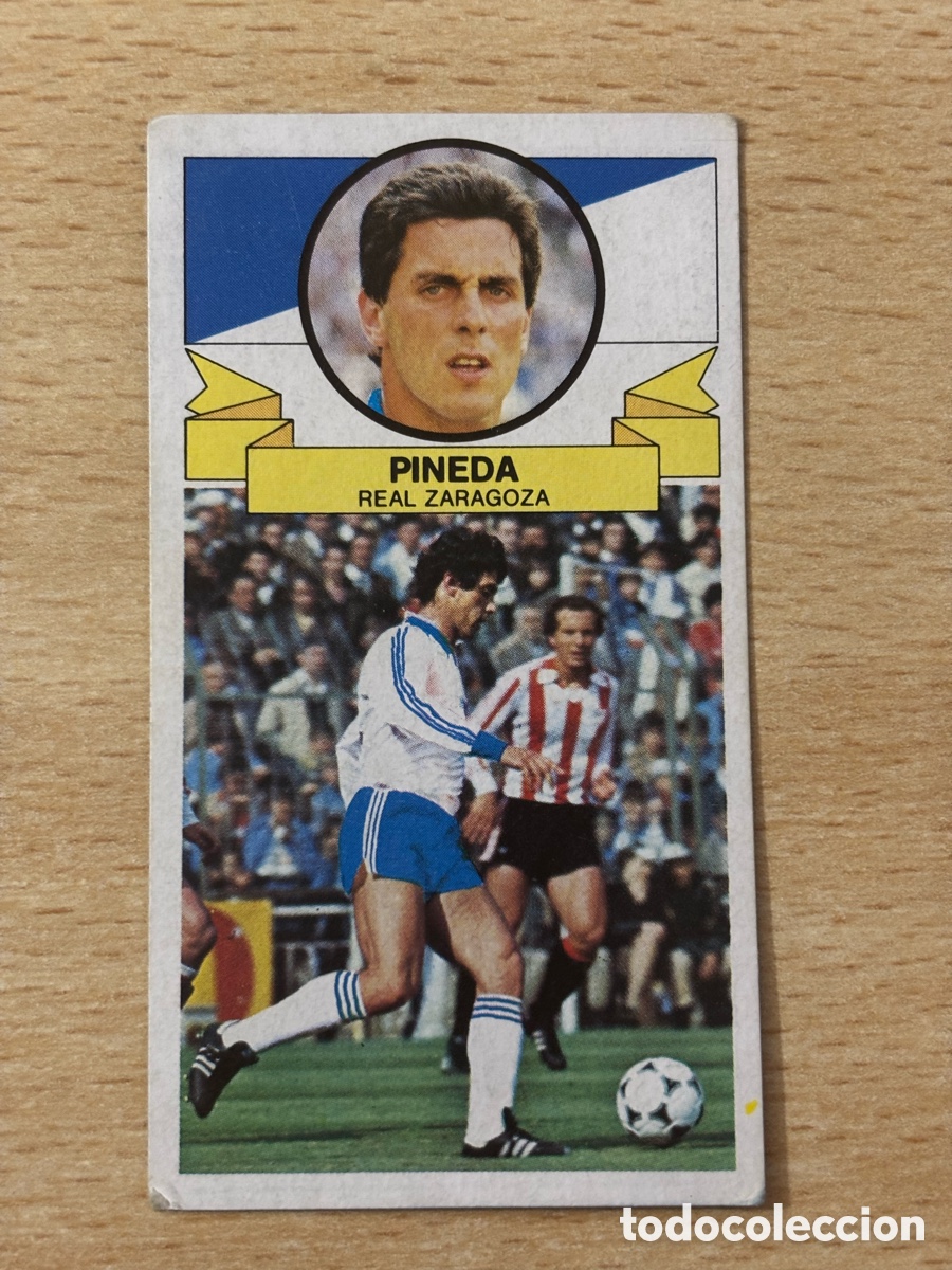 Cromos de f&uacute;tbol: Pineda Fichaje 16 Real Zaragoza Ediciones Este 85-86 1985-1986 sin pegar