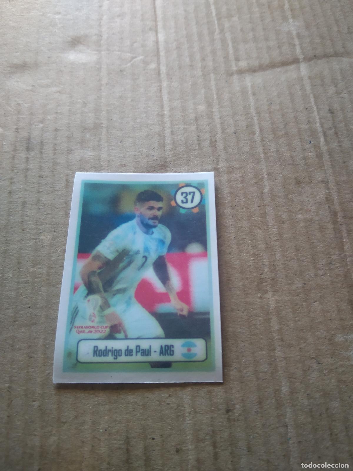 Cromos de f&uacute;tbol: 37 RODRIGO DE PAUL ARGENTINA CROMO FUTBOL MUNDIAL 2022 WORLD CUP EDITADO EN BRASIL