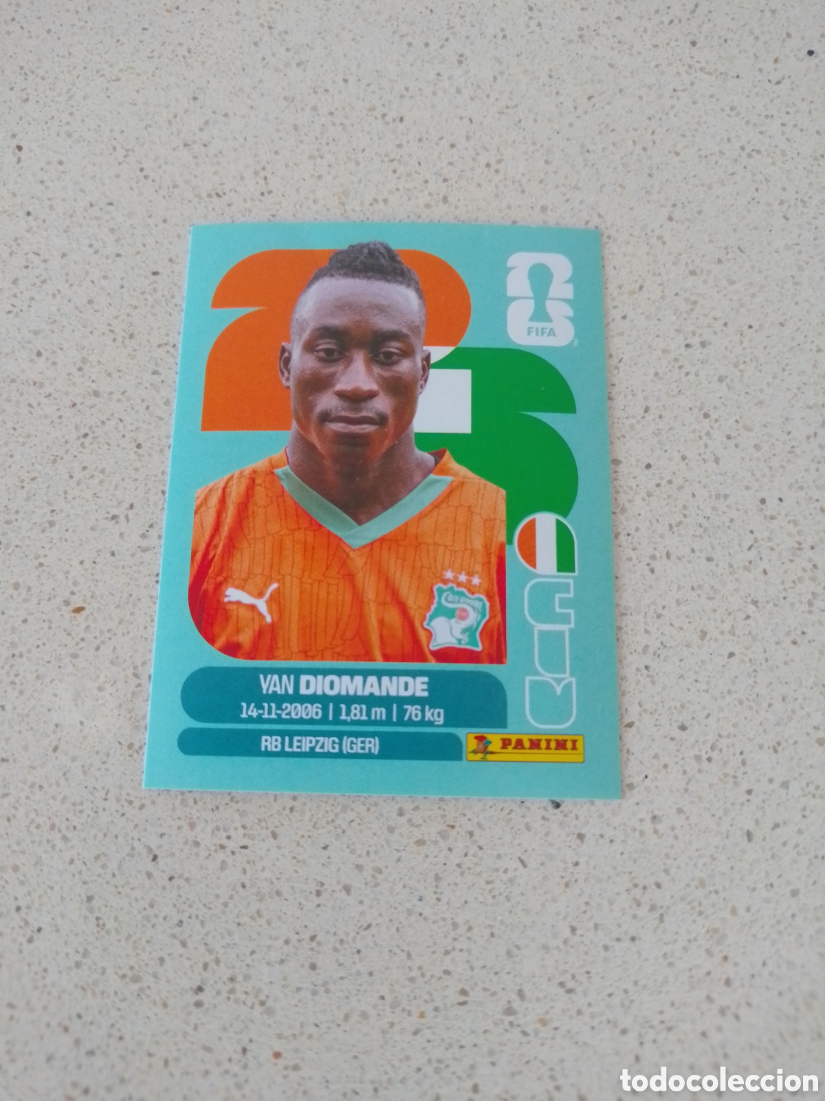 Cromos de f&uacute;tbol: CROMO NUMERO 18 DIOMANDE COSTA DE MARFIL. MUNDIAL 2026. PANINI.
