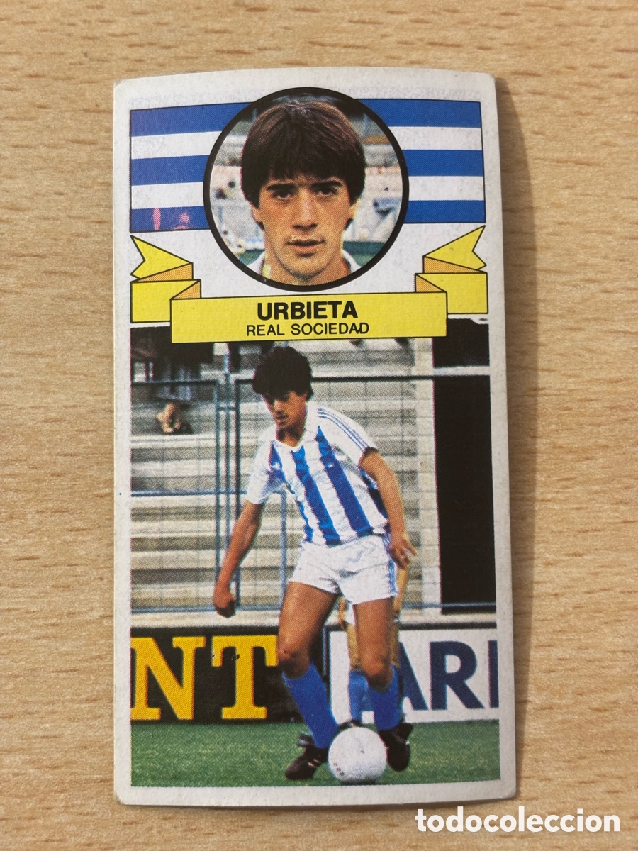 Cromos de f&uacute;tbol: Urbieta Fichaje 9 Real Sociedad Ediciones Este 85-86 1985-1986 sin pegar