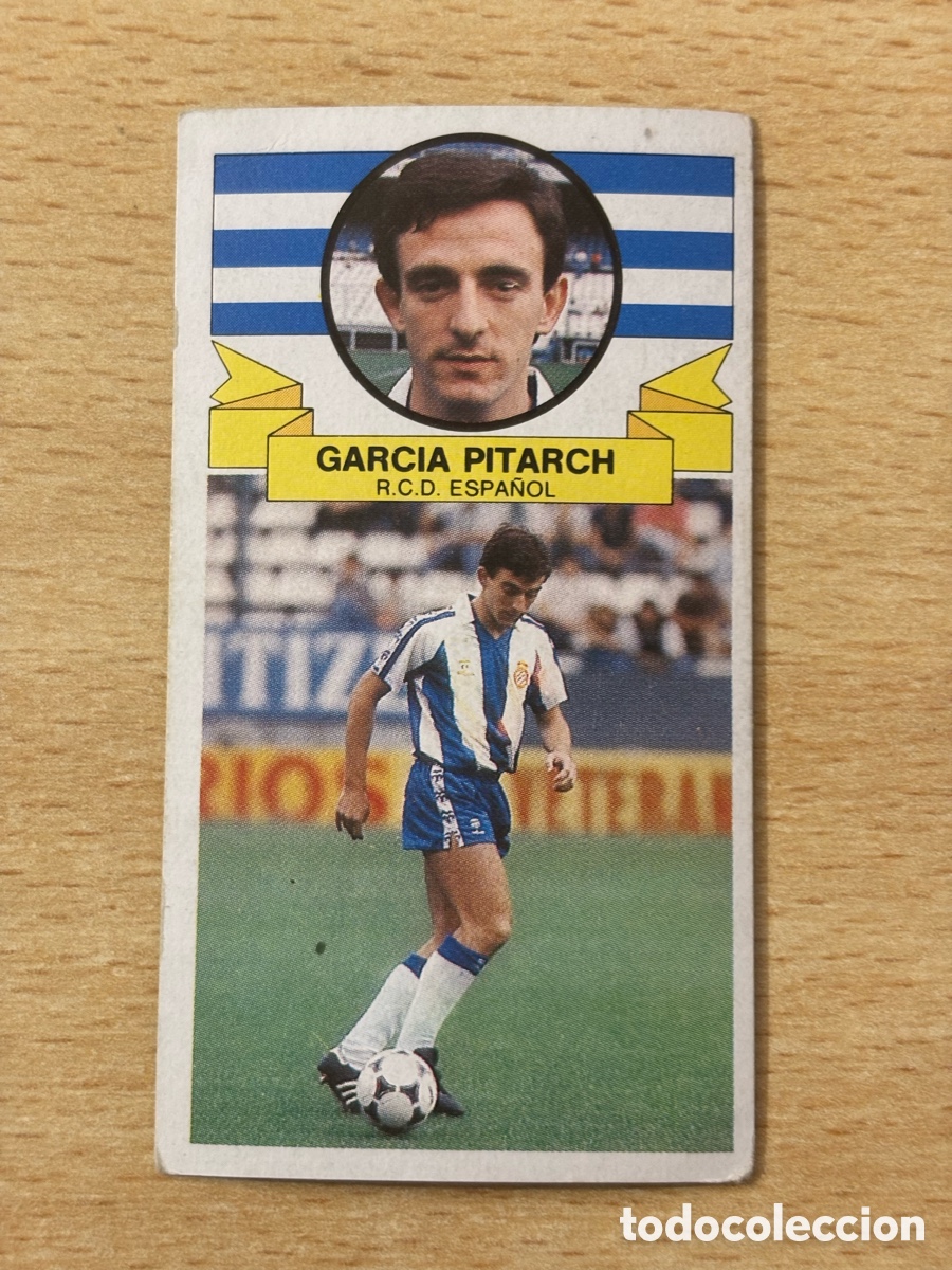 Cromos de f&uacute;tbol: Garc&iacute;a Pitarch Fichaje 8 RCD Espa&ntilde;ol versi&oacute;n Ediciones Este 85-86 1985-1986 sin pegar