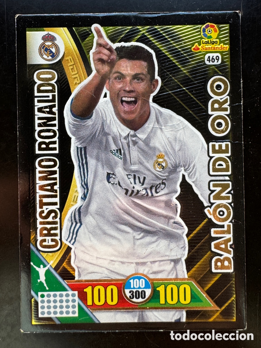 Fu&szlig;ball-Sticker: Cristiano Ronaldo Bal&oacute;n de Oro Real Madrid Adrenalyn 2016/17