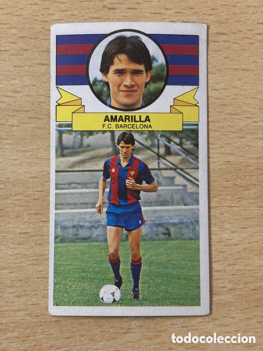 Cromos de f&uacute;tbol: Amarilla Fichaje 1 FC Barcelona Ediciones Este 85-86 1985-1986 sin pegar