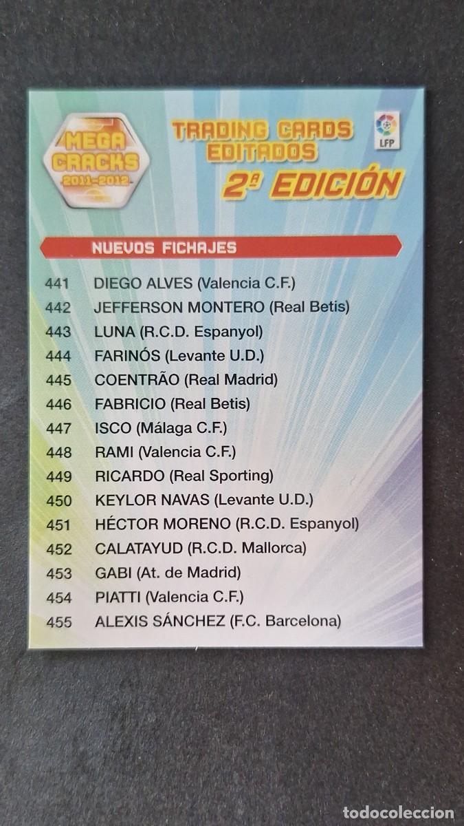 Cromos de f&uacute;tbol: L2 INDICE SEGUNDA 2&ordf; EDICION PANINI MEGACRACKS 2011 2012 11 12
