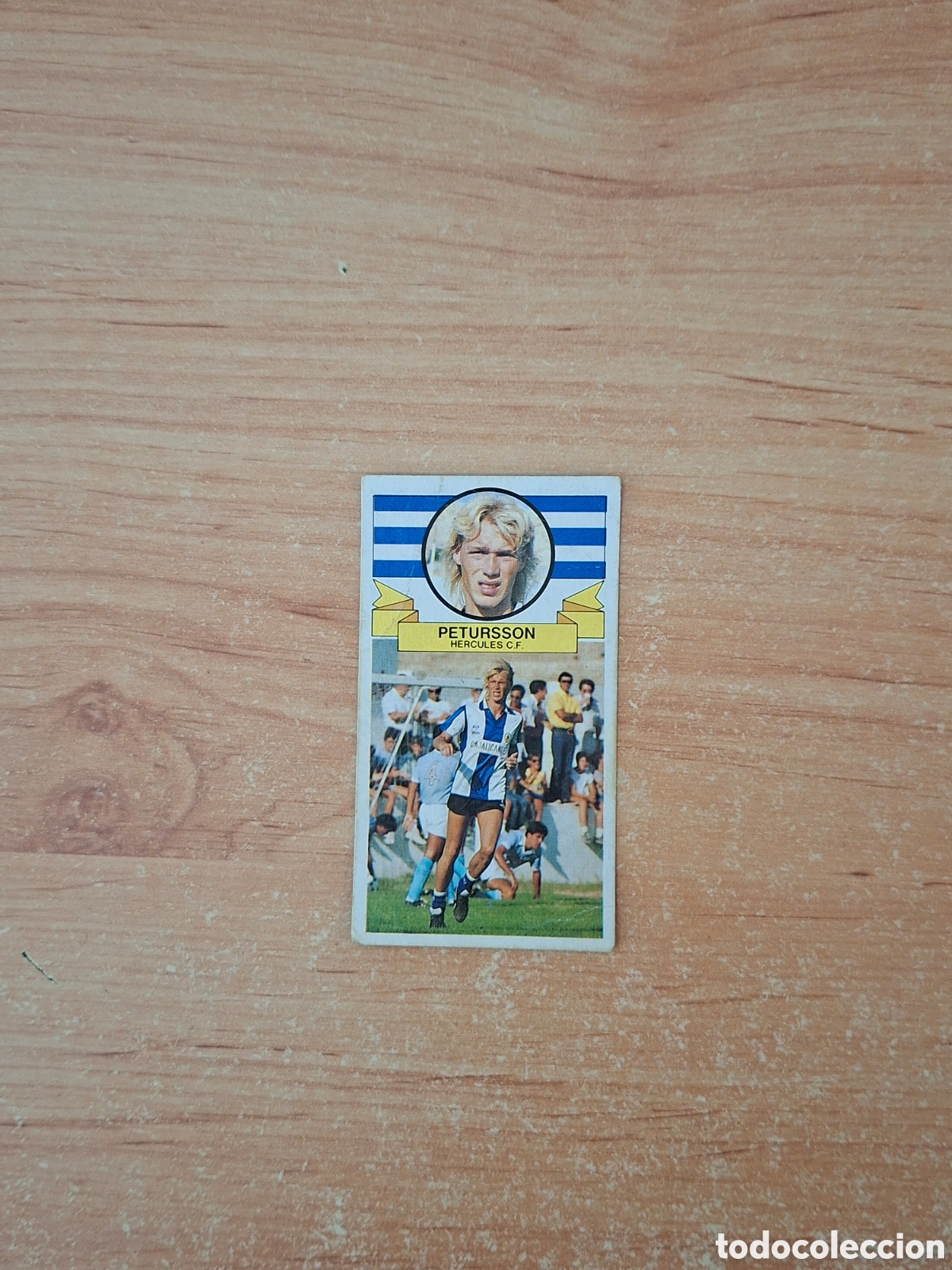 Cromos de Futebol: Este 85 86 peturson h&eacute;rcules una s por atras y 2 ss delante coloca despegado ver fotos