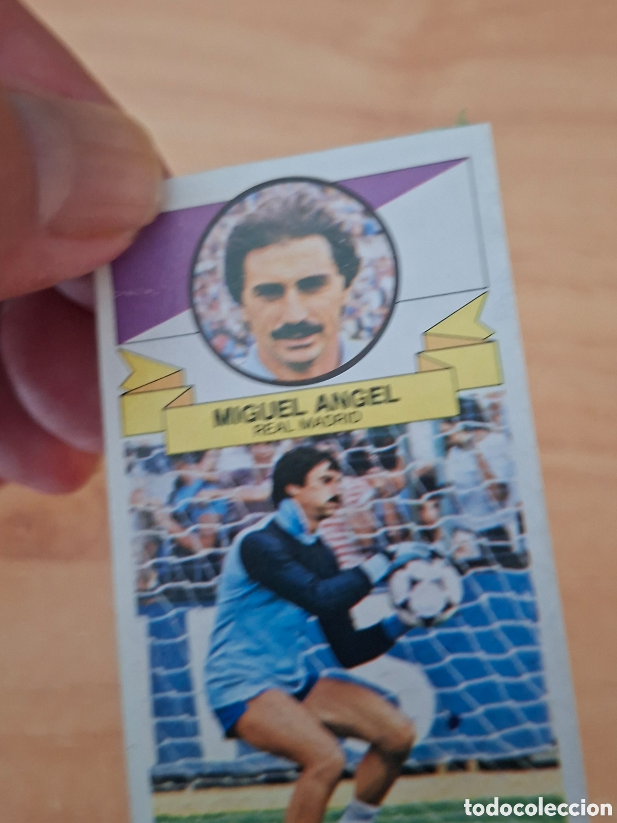 Football Stickers: Este 85 86 Miguel Angel Madrid sin publicidad despegado ver fotos
