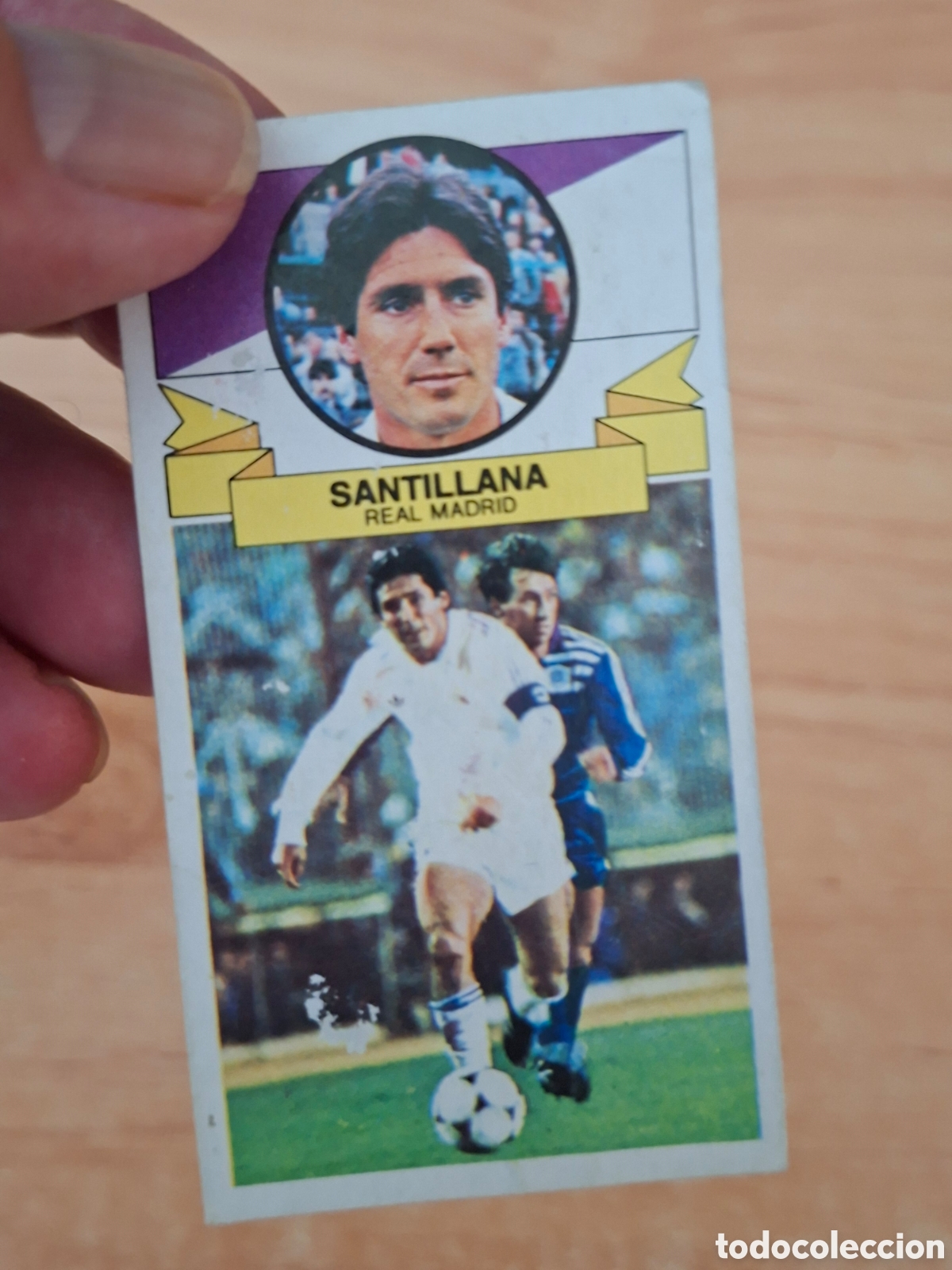 Football Stickers: Este 85 86 santillana Madrid sin publicidad despegado ver fotos