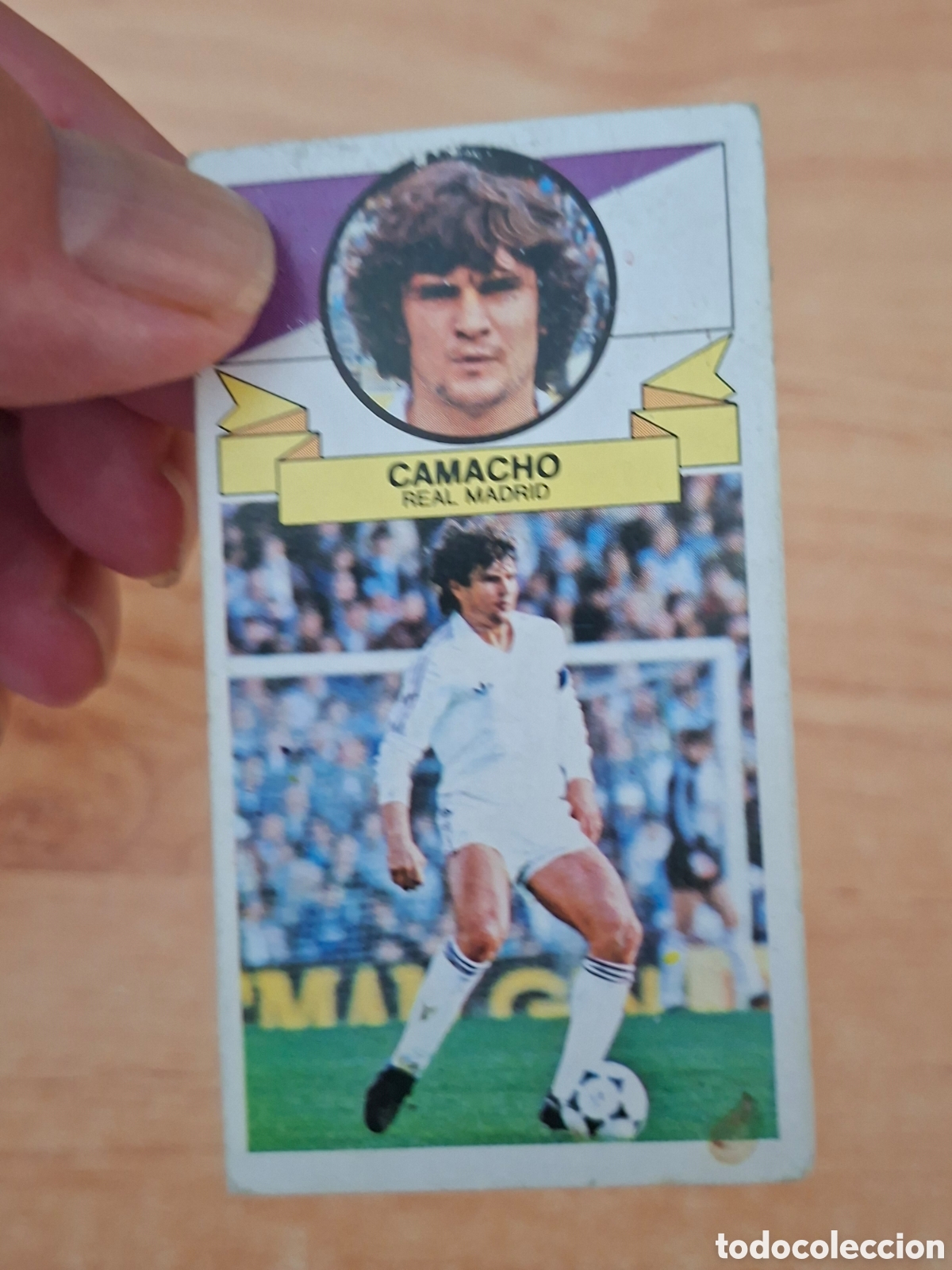 Football Stickers: Este 85 86 camacho Madrid sin publicidad despegado ver fotos