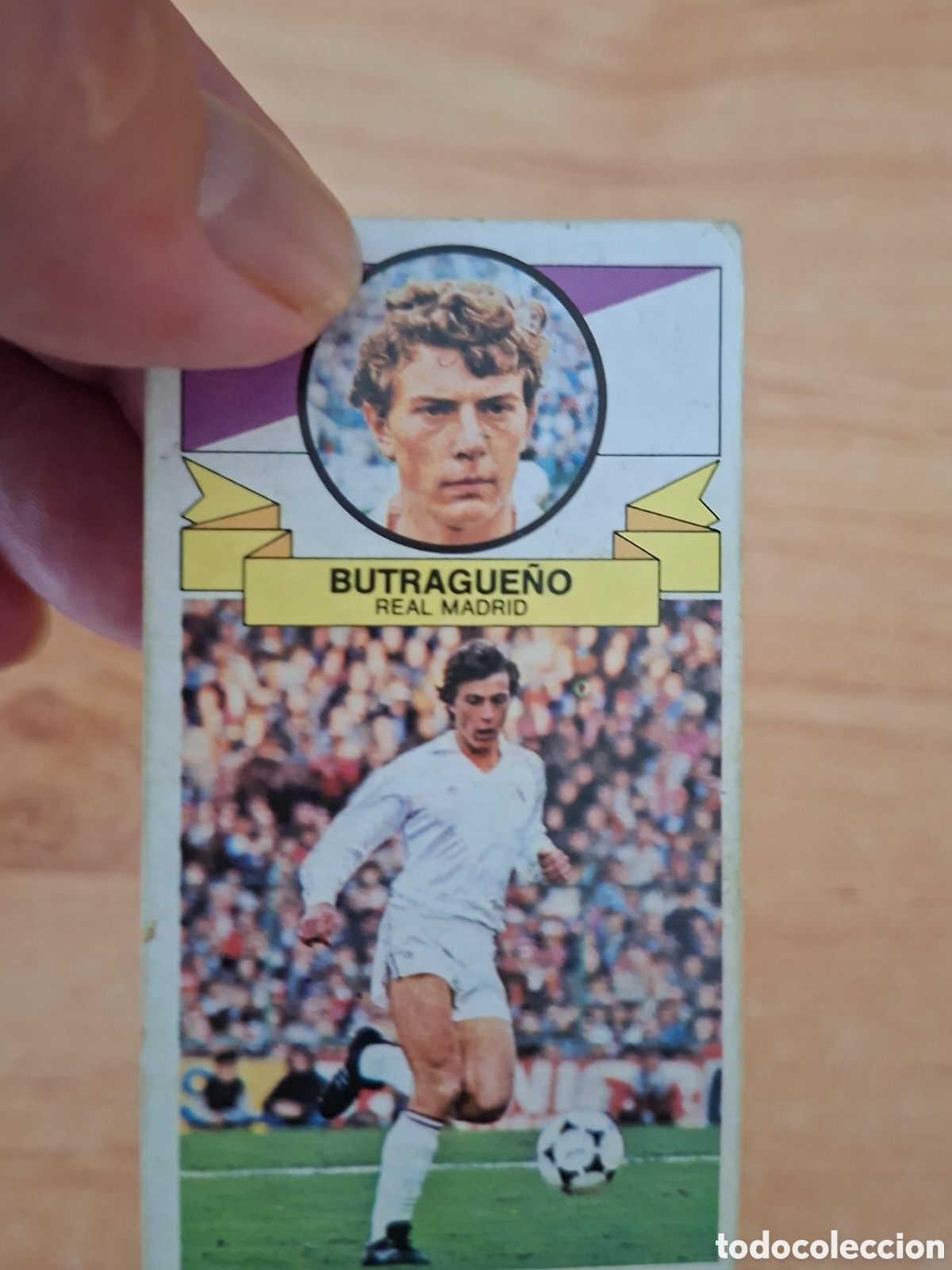 Football Stickers: Este 85 86 Butrague&ntilde;o Madrid sin publicidad despegado ver fotos