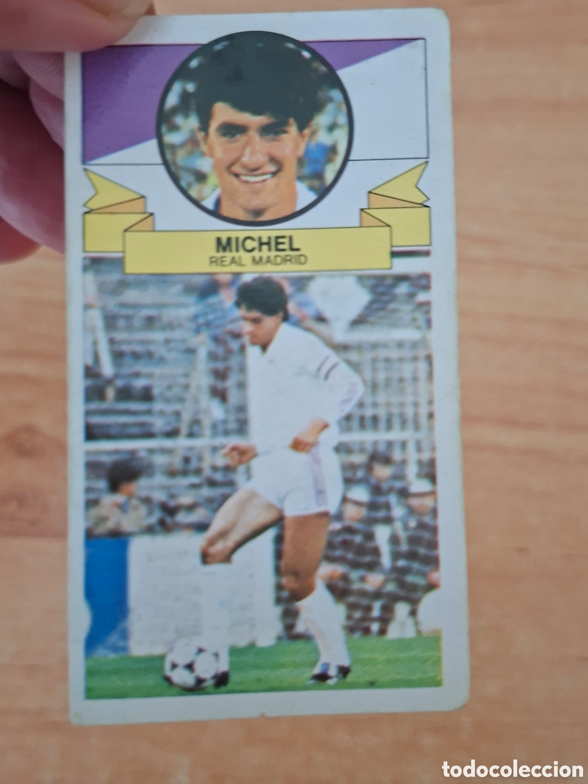 Football Stickers: Este 85 86 Michel Madrid sin publicidad despegado ver fotos