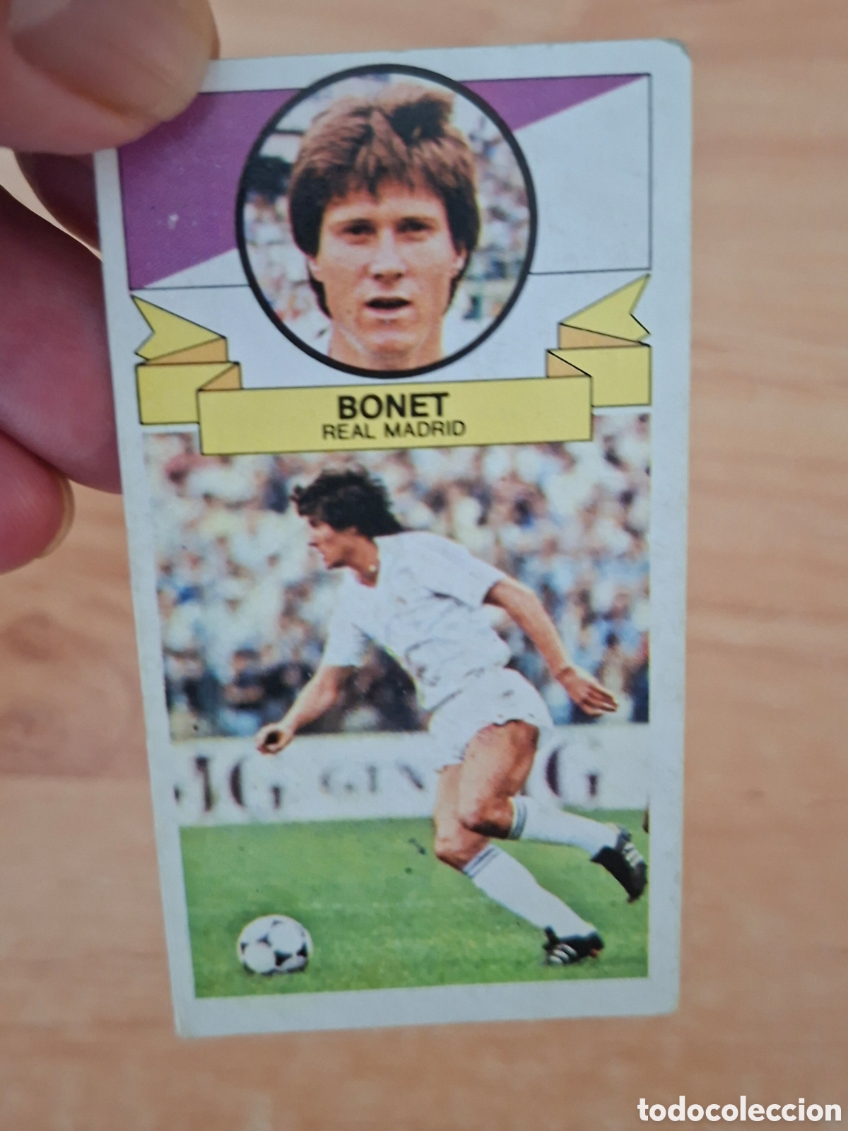 Football Stickers: Este 85 86 bonet Madrid sin publicidad despegado ver fotos