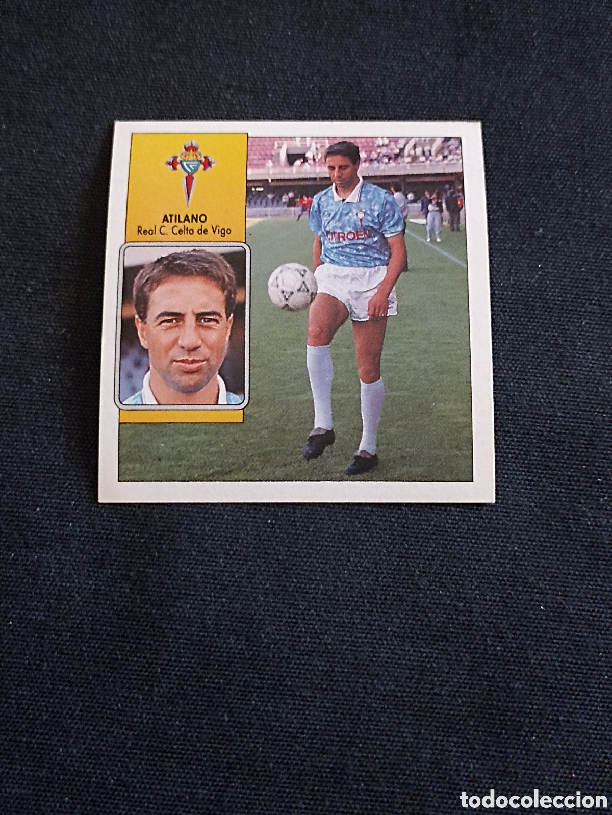 Cartes &agrave; collectionner de Football: Atilano ( Real Club Celta de Vigo ). Liga este 92-93. Nunca pegado