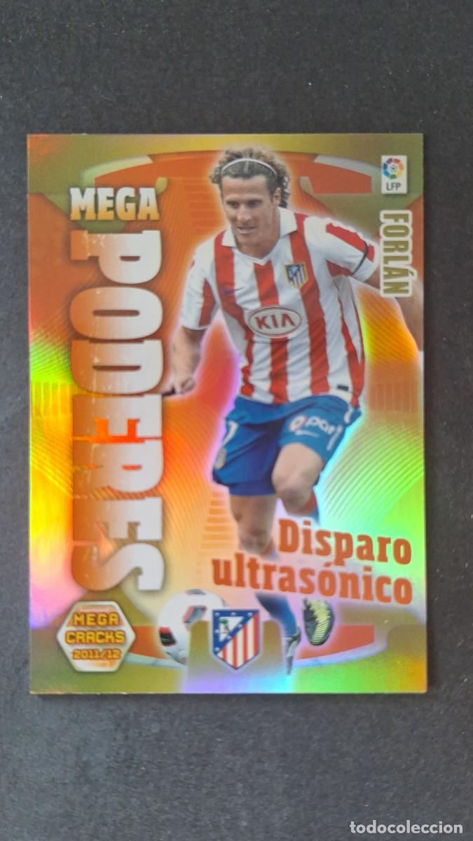 Cromos de Futebol: L2 FORLAN ATLETICO DE MADRID MEGA PODERES 381 PANINI MEGACRACKS 2011 2012 11 12