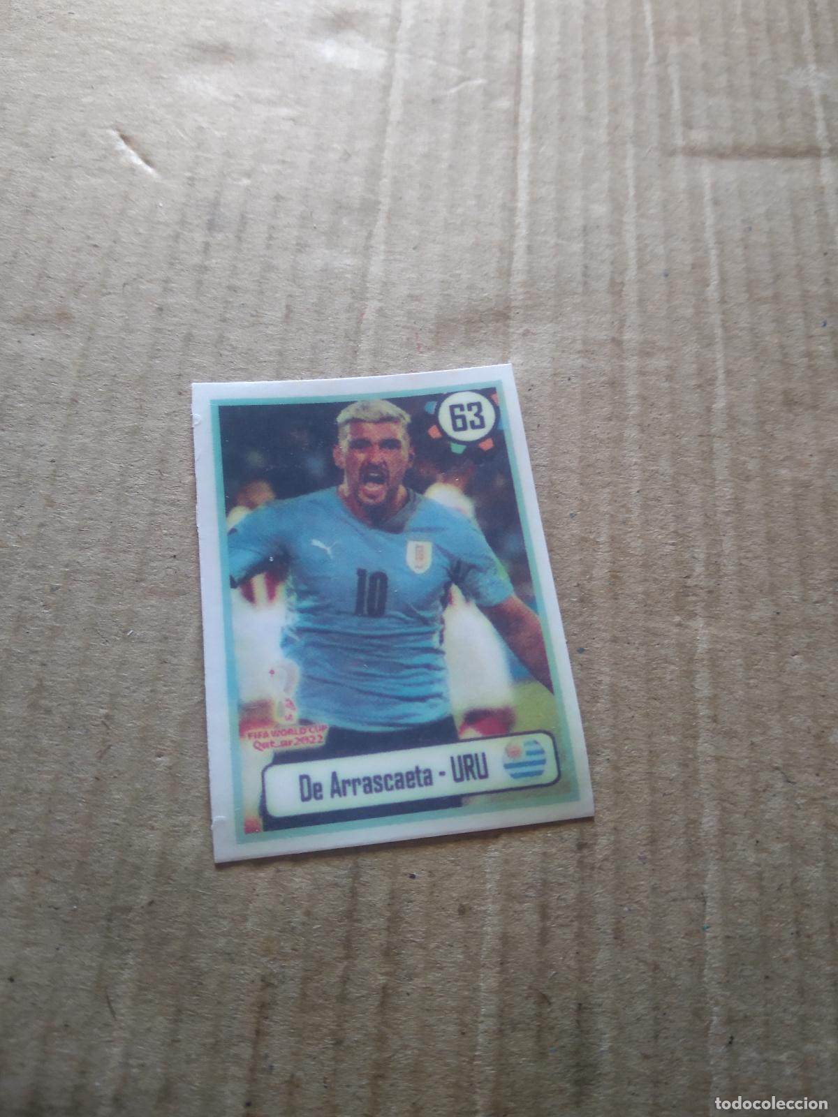Fu&szlig;ball-Sticker: 63 DE ARRASCAETA URUGUAY CROMO FUTBOL MUNDIAL 2022 WORLD CUP EDITADO EN BRASIL
