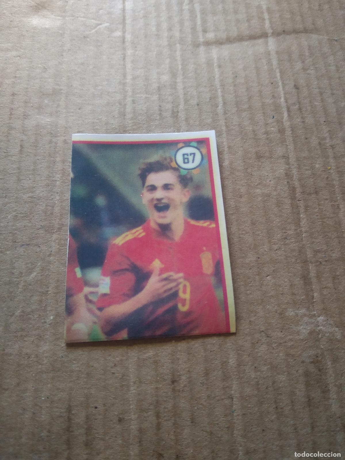 Cromos de f&uacute;tbol: 67 GAVI EQUIPO PLANTILLA ESPA&Ntilde;A CROMO FUTBOL MUNDIAL 2022 WORLD CUP EDITADO EN BRASIL