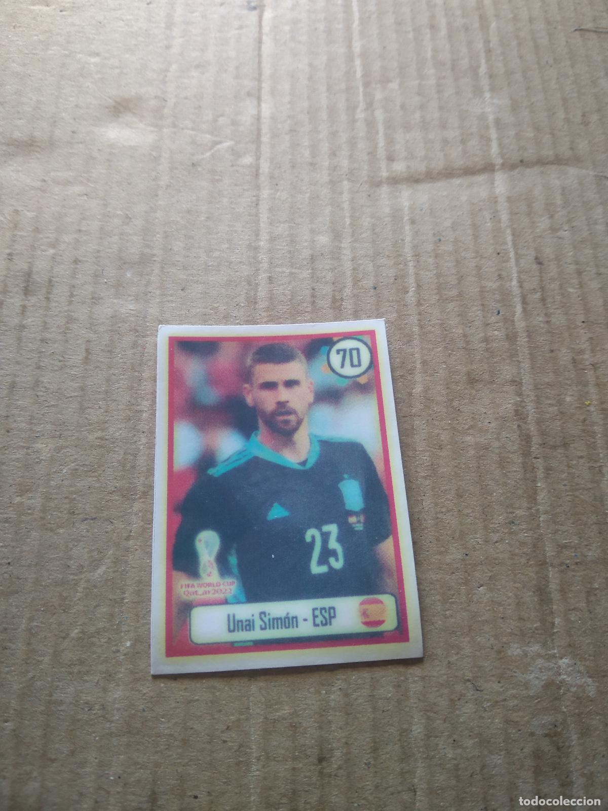 Cromos de f&uacute;tbol: 70 UNAI SIMON ESPA&Ntilde;A CROMO FUTBOL MUNDIAL 2022 WORLD CUP EDITADO EN BRASIL