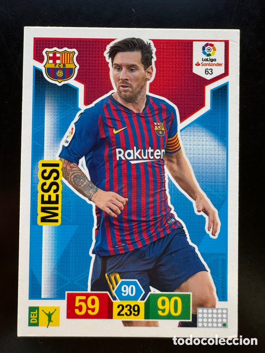 Cromos de f&uacute;tbol: Messi 63 Barcelona Adrenalyn 2018/19
