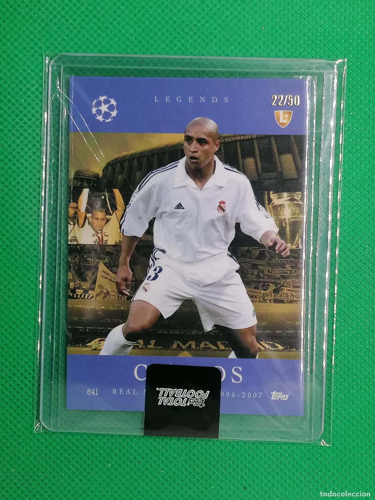 Cromos de f&uacute;tbol: ROBERTO CARLOS REAL MADRID LEGENDS /50 ⚽ TTF TOPPS TOTAL FOOTBALL 25 26 2025 2026 ⚽